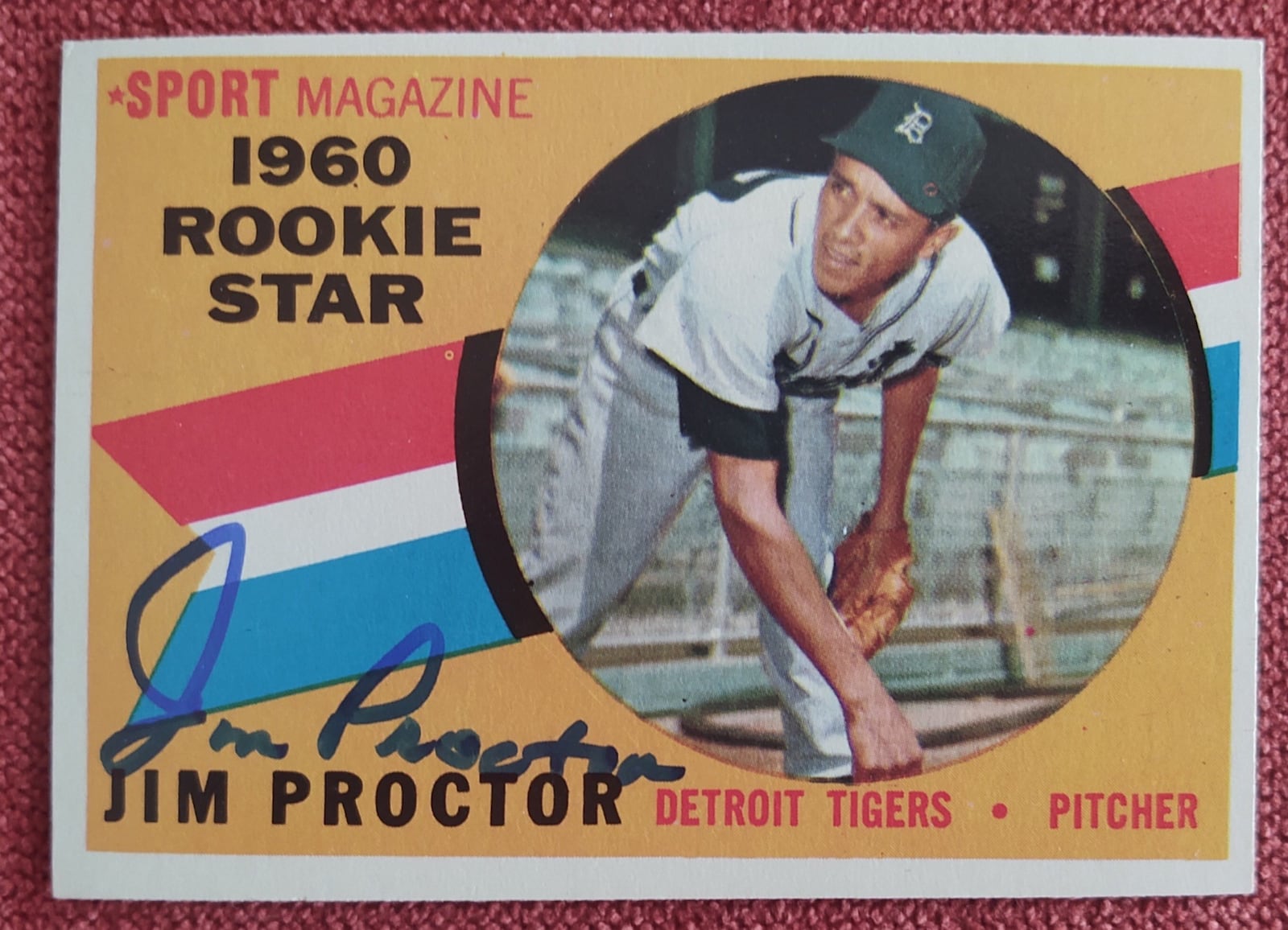 The Topps rookie ball card of Jim Proctor, who debuted with the Detroit Tigers late in the 1959 season. He pitched for several teams in the Tigers minor league system and also in the Negro Leagues with the Indianapolis Clowns and the New York Black Yankees. He is the grandfather of Dayton Dragons pitcher James Proctor. Todd Osborne/CONTRIBUTED