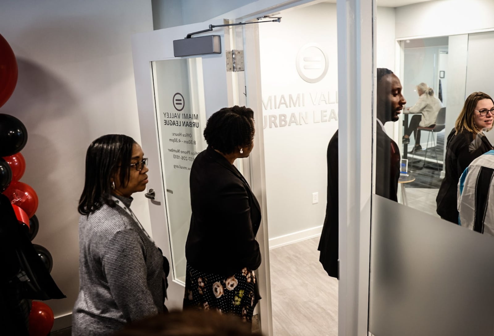 Miami Valley Urban League held a grand opening at their new offices at the Dayton Arcade Monday afternoon April 22, 2024. JIM NOELKER/STAFF