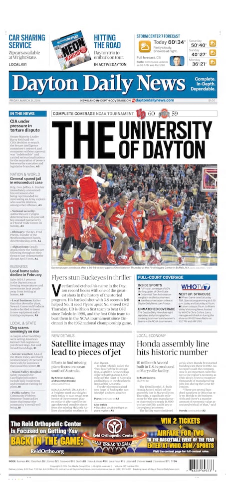 PHOTOS: Historic Dayton Daily News front pages