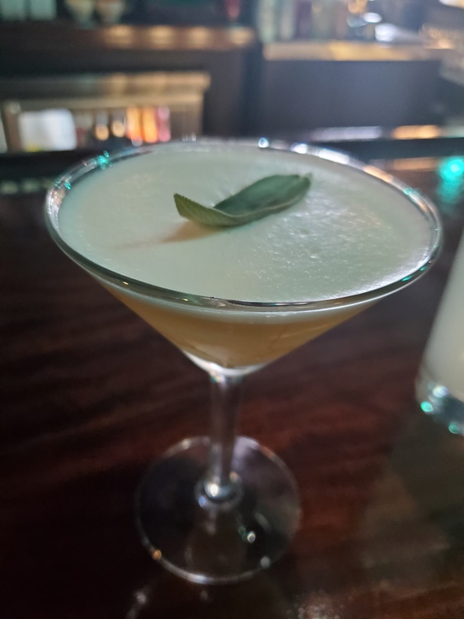 Sage Advice is made with Bombay Gin, St. Germaine Elderflower Liqueur, muddled cucumber and sage, lemon, egg white and bitters. CONTRIBUTED