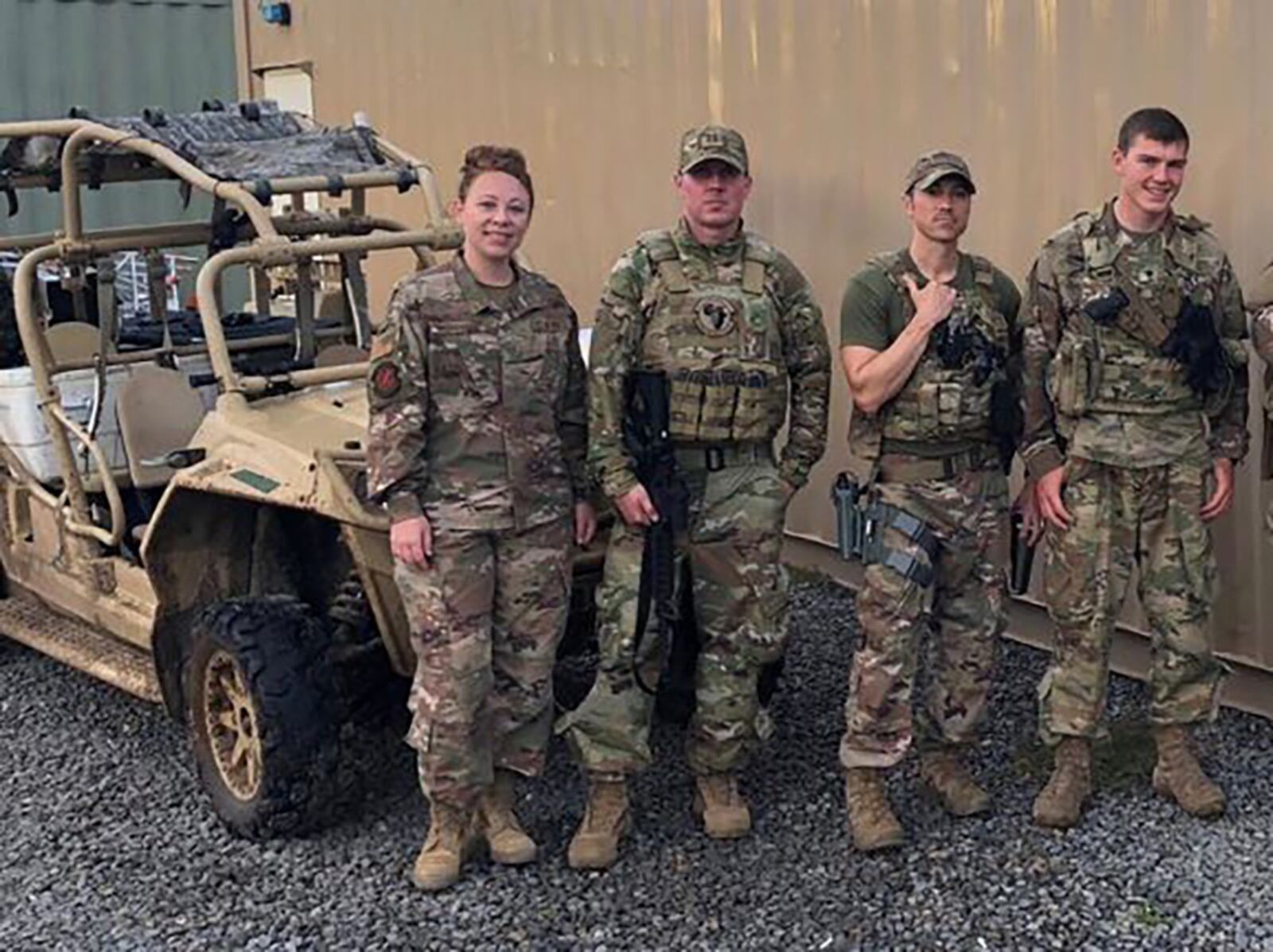 Capt. Stephen LeSage (second from left) stands alongside his teammates during a Kenya deployment last year in support of U.S. Africa Command. CONTRIBUTED PHOTO