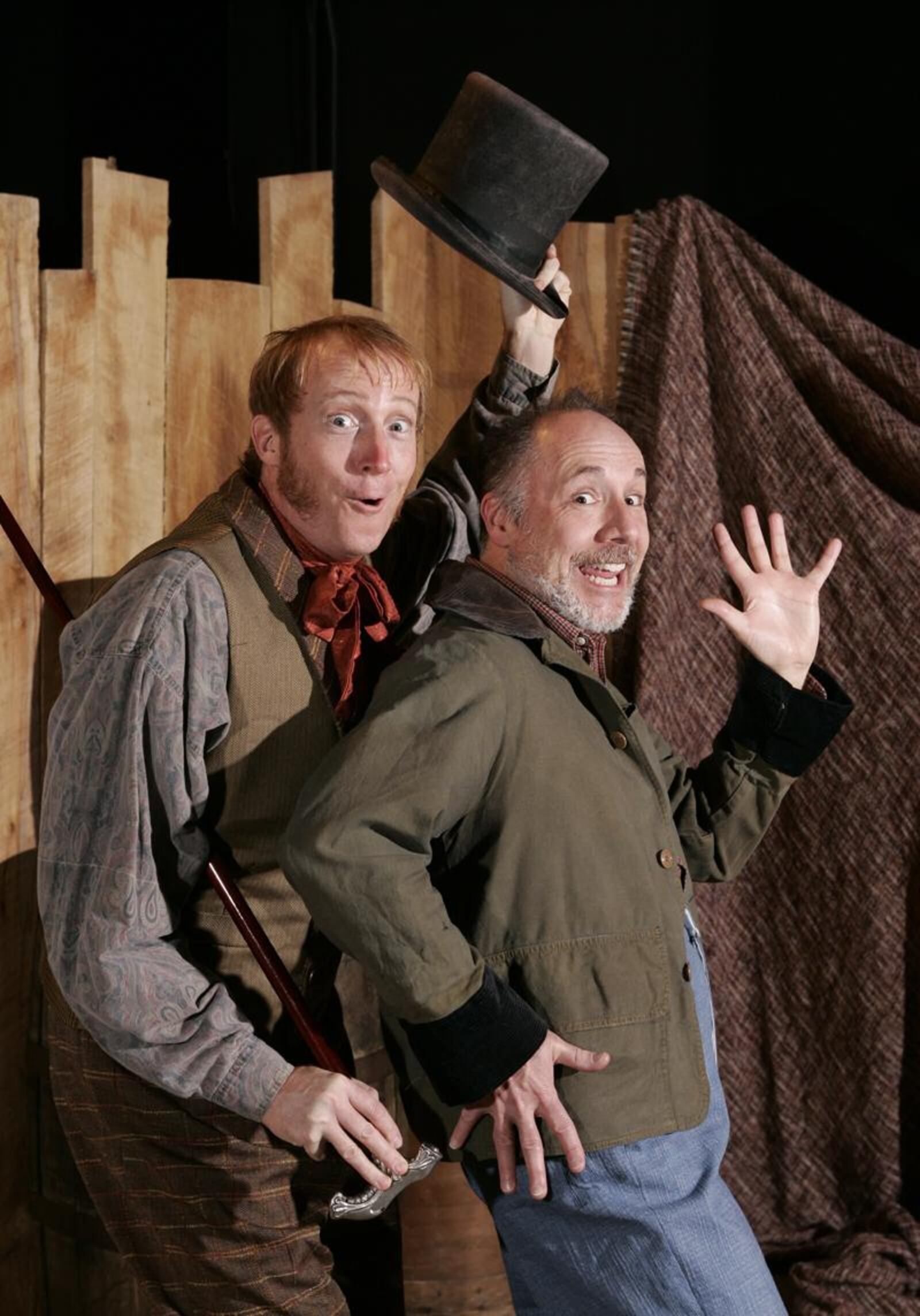 Mark Chmiel (left as Duke) and Kevin Moore (King) in the Human Race Theatre Company's 2006 production of "Big River." CONTRIBUTED