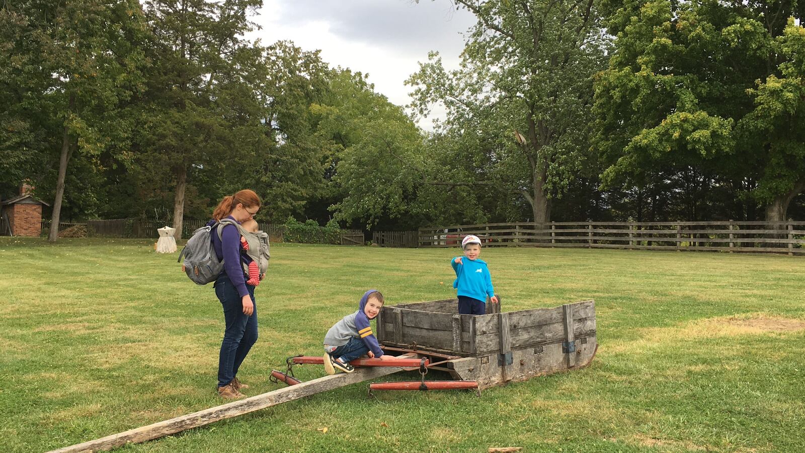 The Historical Farm at Carriage Hill MetroPark takes families back to what a farm looked like in 19th century Miami Valley.