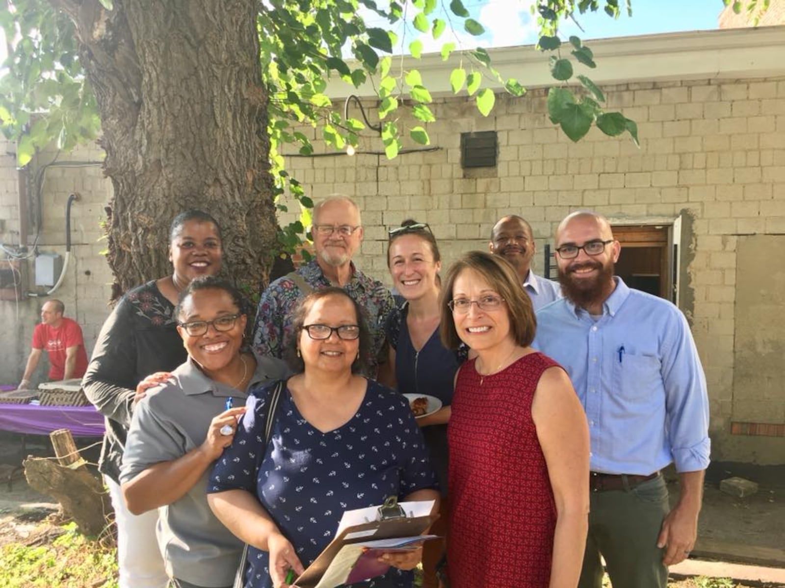 Arch Grieve (far right), a mediation specialist at the Dayton Mediation Center, is the new chair of the Dayton Sister City Committee and is vice president of the Dayton Council on World Affairs. He is pictured with Dayton Mediation Center volunteers.