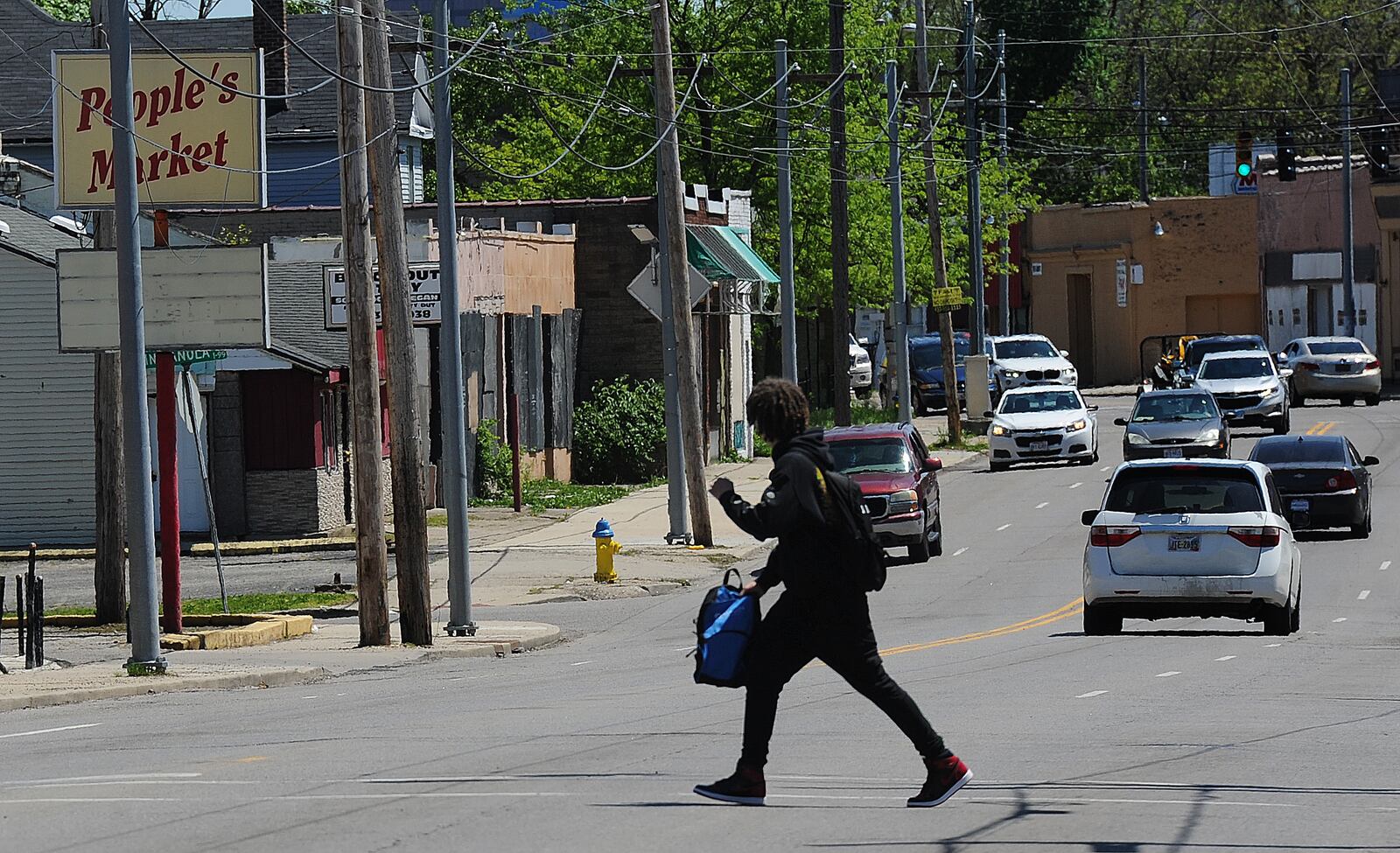 Dozens of pedestrian strikes have occurred on North Main Street in the last seven years. Dayton and state officials hope that millions of dollars in infrastructure upgrades will lead to fewer and less severe incidents. MARSHALL GORBY\STAFF