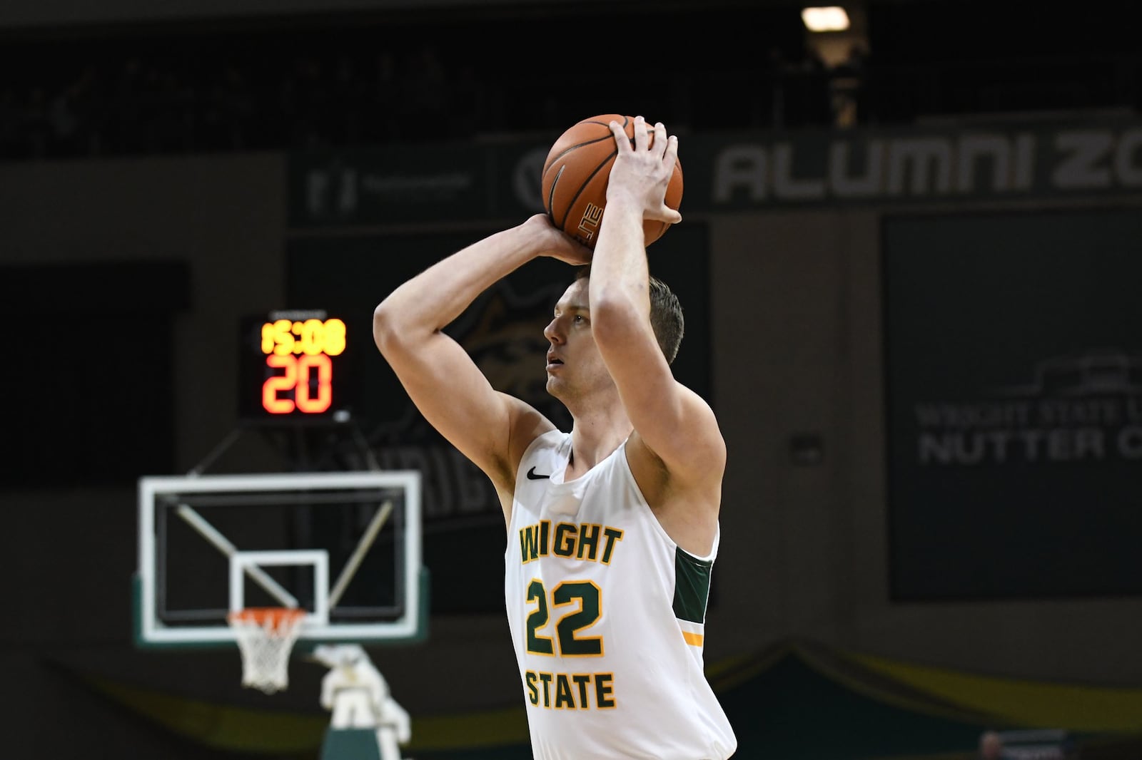 Wright State’s Parker Ernsthausen against Cleveland State at the Nutter Center on Feb. 21, 2019. Keith Cole/CONTRIBUTED