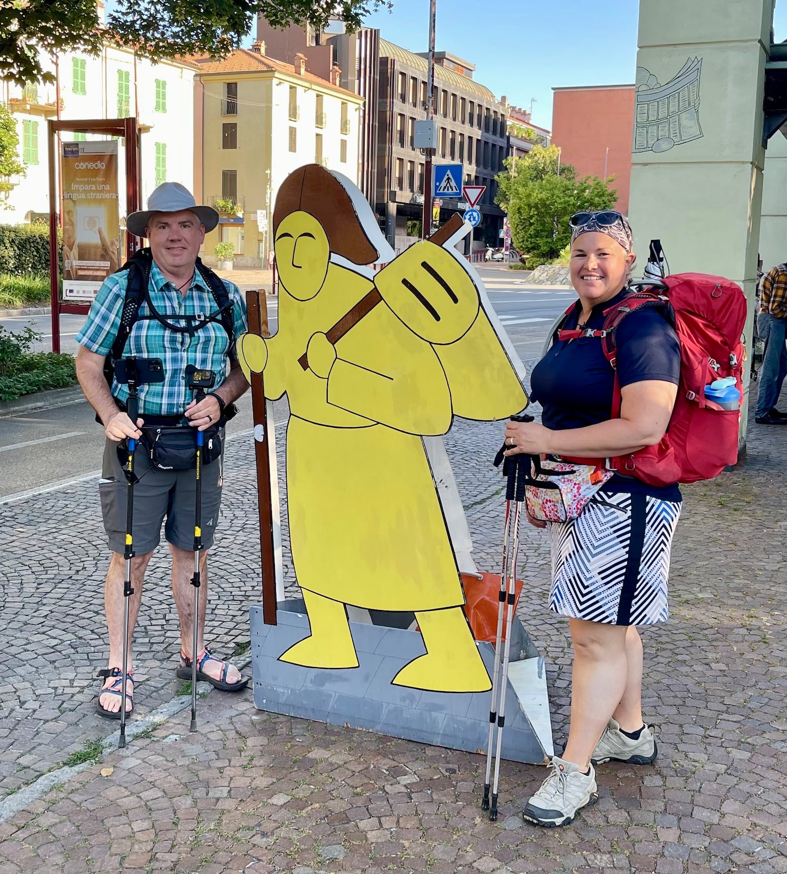 Brian and Michelle Coleman on the Via Francigena, an ancient pilgrimage trail - CONTRIBUTED