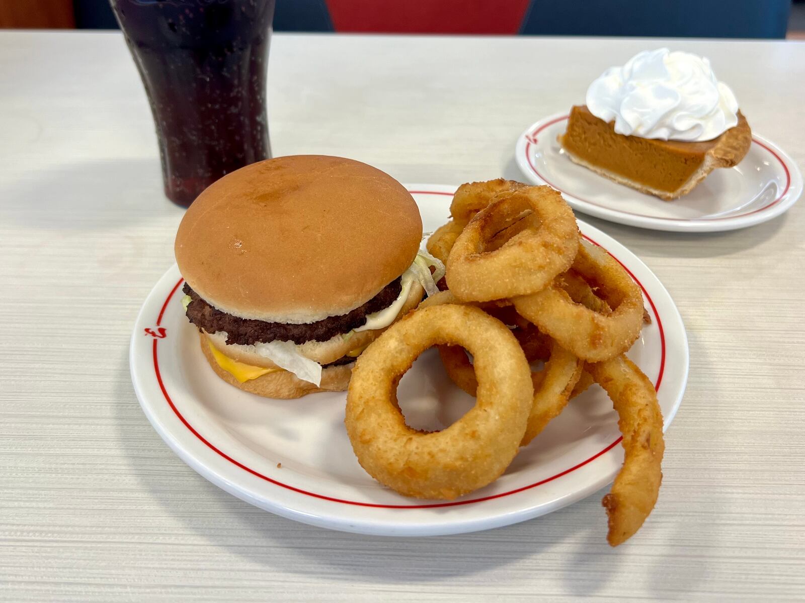 Fans of Frisch's often share a love for the restaurant's Big Boy hamburgers, onion rings, and selection of pies. Some customers also rave about the nugget-style ice served in each of the restaurant's soft drinks. AIMEE HANCOCK/STAFF