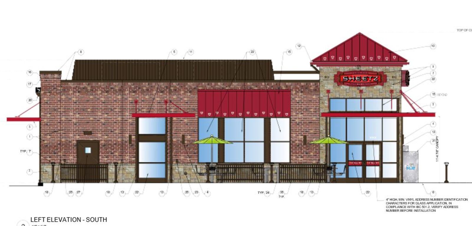 This the preliminary design of a new Sheetz fuel station/convenience store to be located at 800 W. Central Ave. in Springboro. Sheetz is planning to build 20 stores over the next five years in the Dayton region. CONTRIBUTED/CITY OF SPRINGBORO