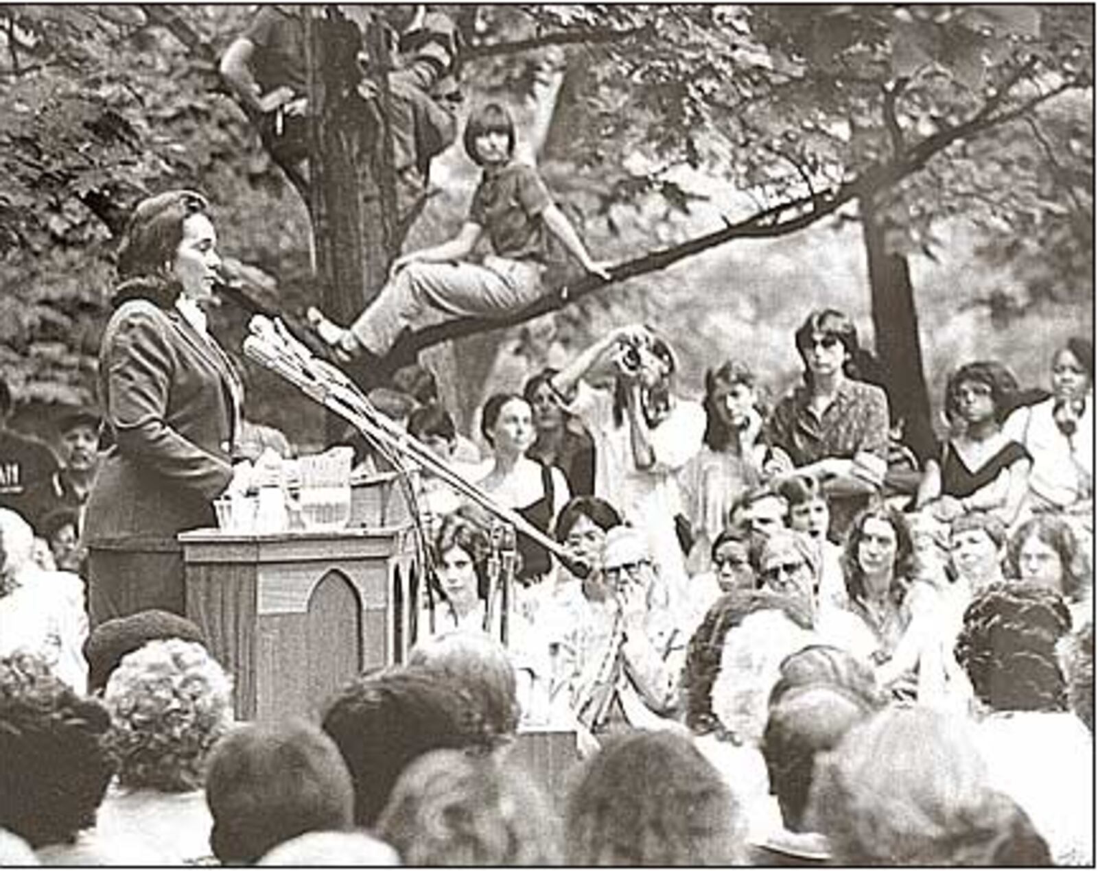 Coretta Scott King Delivers Antioch College Commencement Address, 1982
image courtesy of Antiochiana, Antioch College