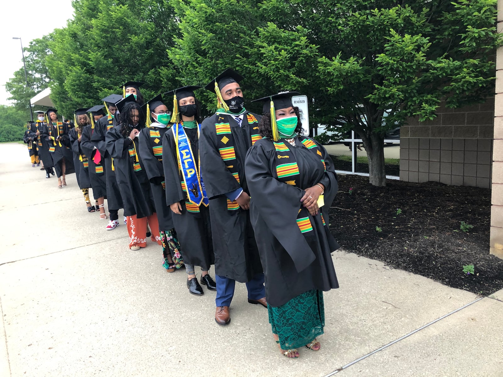 Wilberforce University's Saturday commencement celebrated the classes of 2020 and 2021.