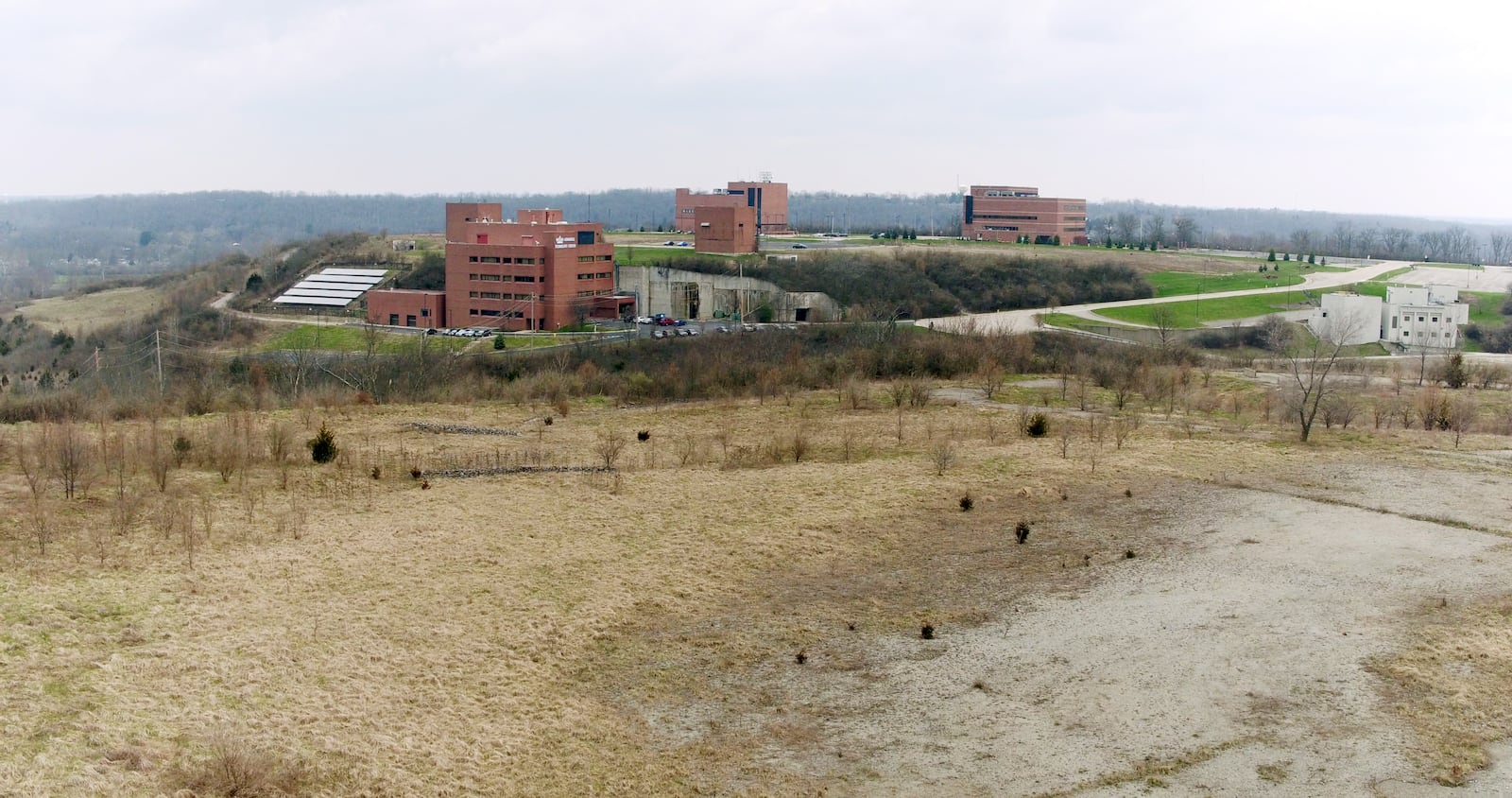 Completed in 1948 and shut down in 2003, the Mound Laboratories in Miamisburg have become the Mound Business Park which is managed by the Mound Development Corporation.  Currently, more than a dozen companies are located at Mound.    TY GREENLEES / STAFF