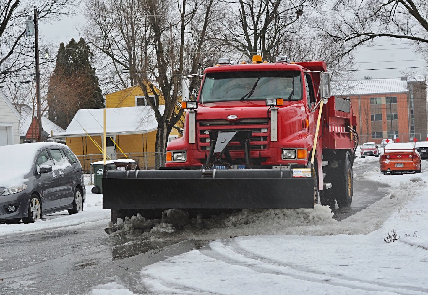 PHOTOS: First heavy snowfall of the season hits the Miami Valley