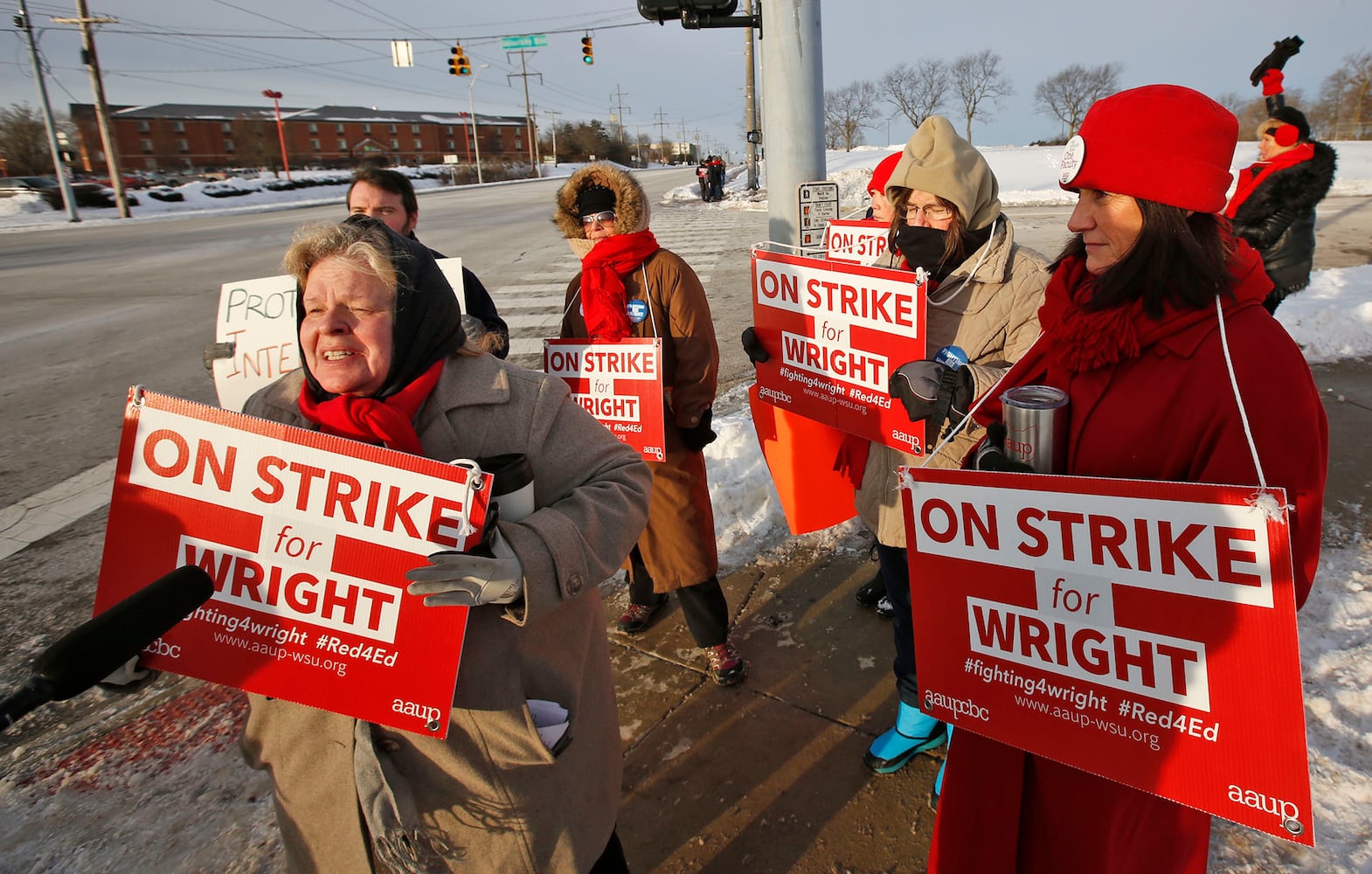 PHOTOS: Faculty at Wright State strike