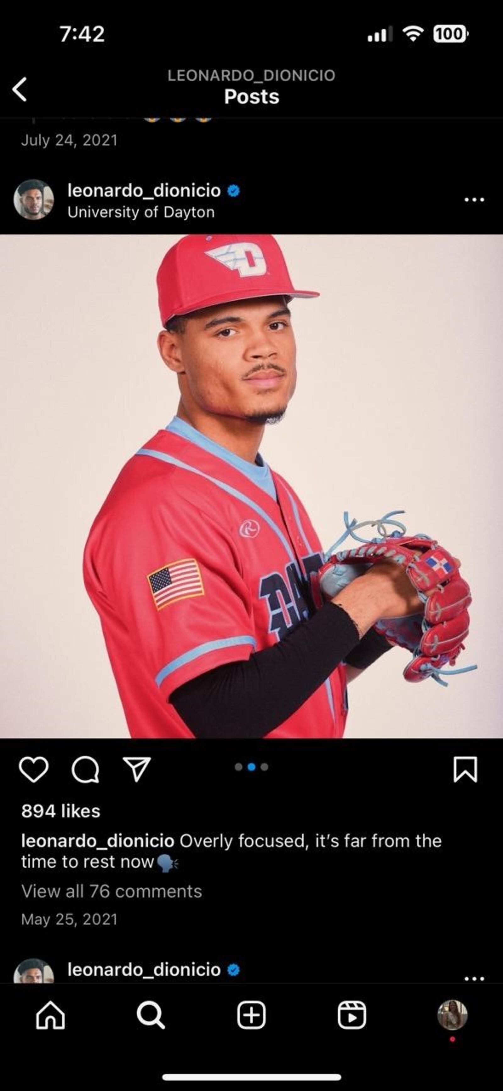 Leonardo Dionicio, former University of Dayton baseball player, was a Season 5 cast member of "Love Island USA." INSTAGRAM PHOTO