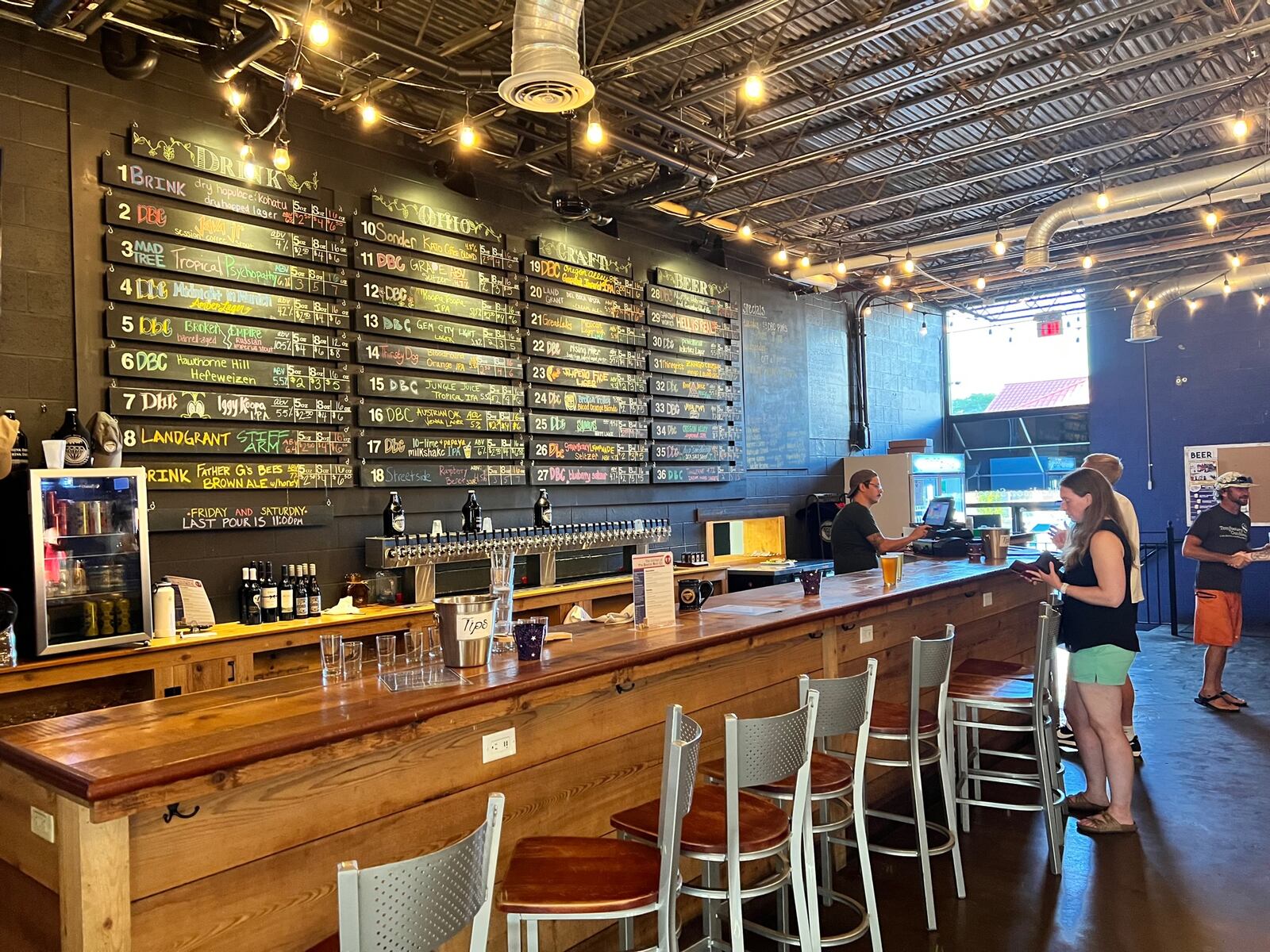 The bar at Dayton Beer Company in downtown Dayton. 