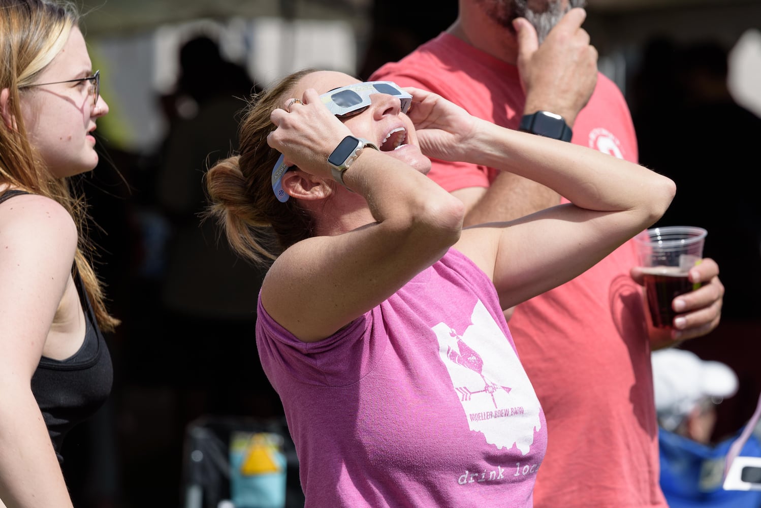 Eclipse on the Square total eclipse viewing party in Downtown Troy