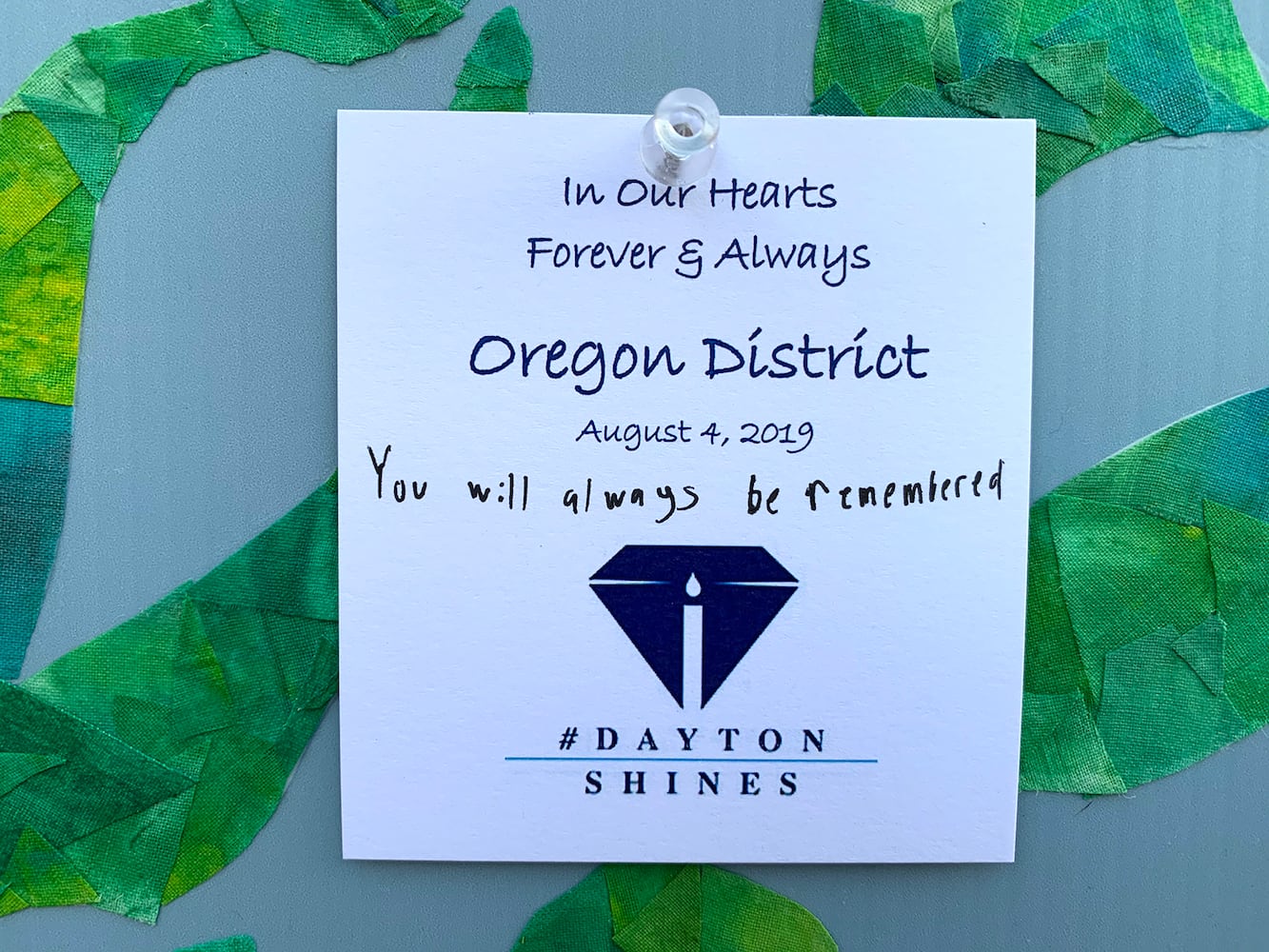 PHOTOS: Messages of heartbreak and hope cover the Tree of Life memorial honoring those killed in the Oregon District mass shooting