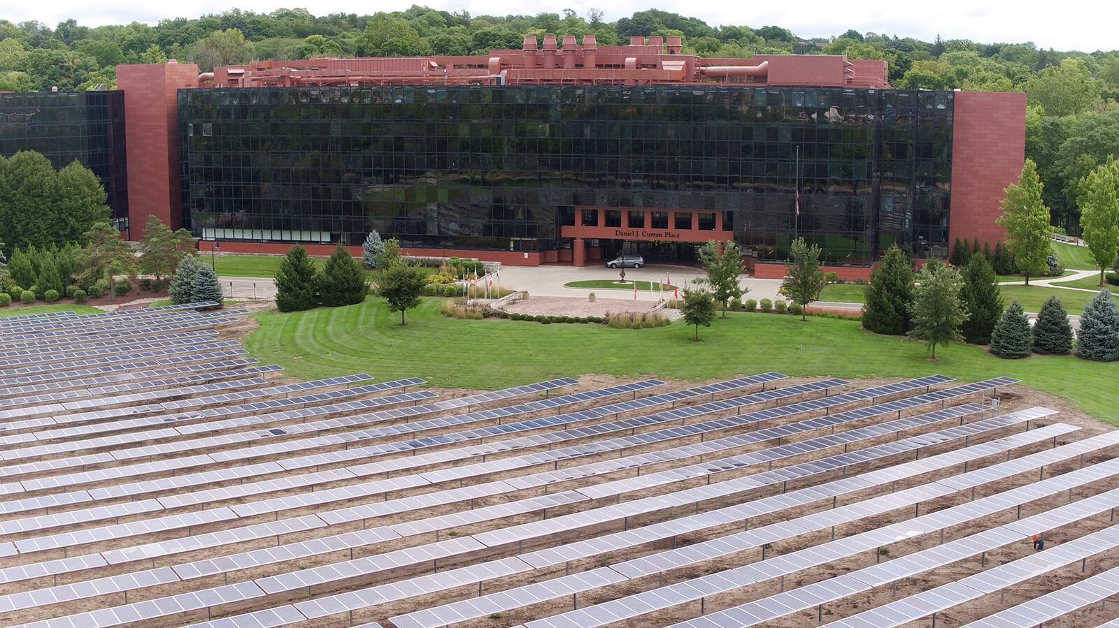 The University of Dayton's Daniel J. Curran Place is located in the former NCR headquarters.  The building houses the University of Dayton Research Institute and other UD programs.   TY GREENLEES / STAFF