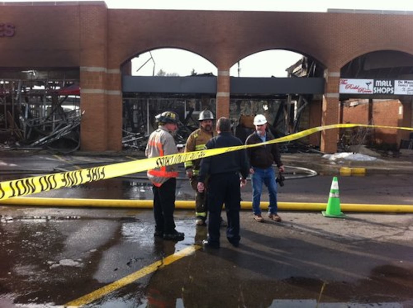 Page Manor shopping center damaged by fire