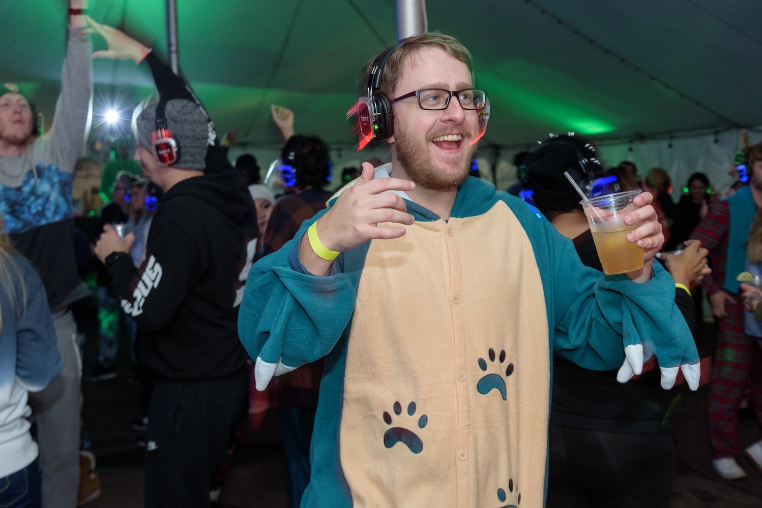 PHOTOS: Did we spot you at Dayton’s Silent Disco Pajama Party at Yellow Cab Tavern?