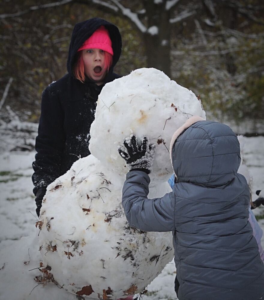 first snowman on of the year