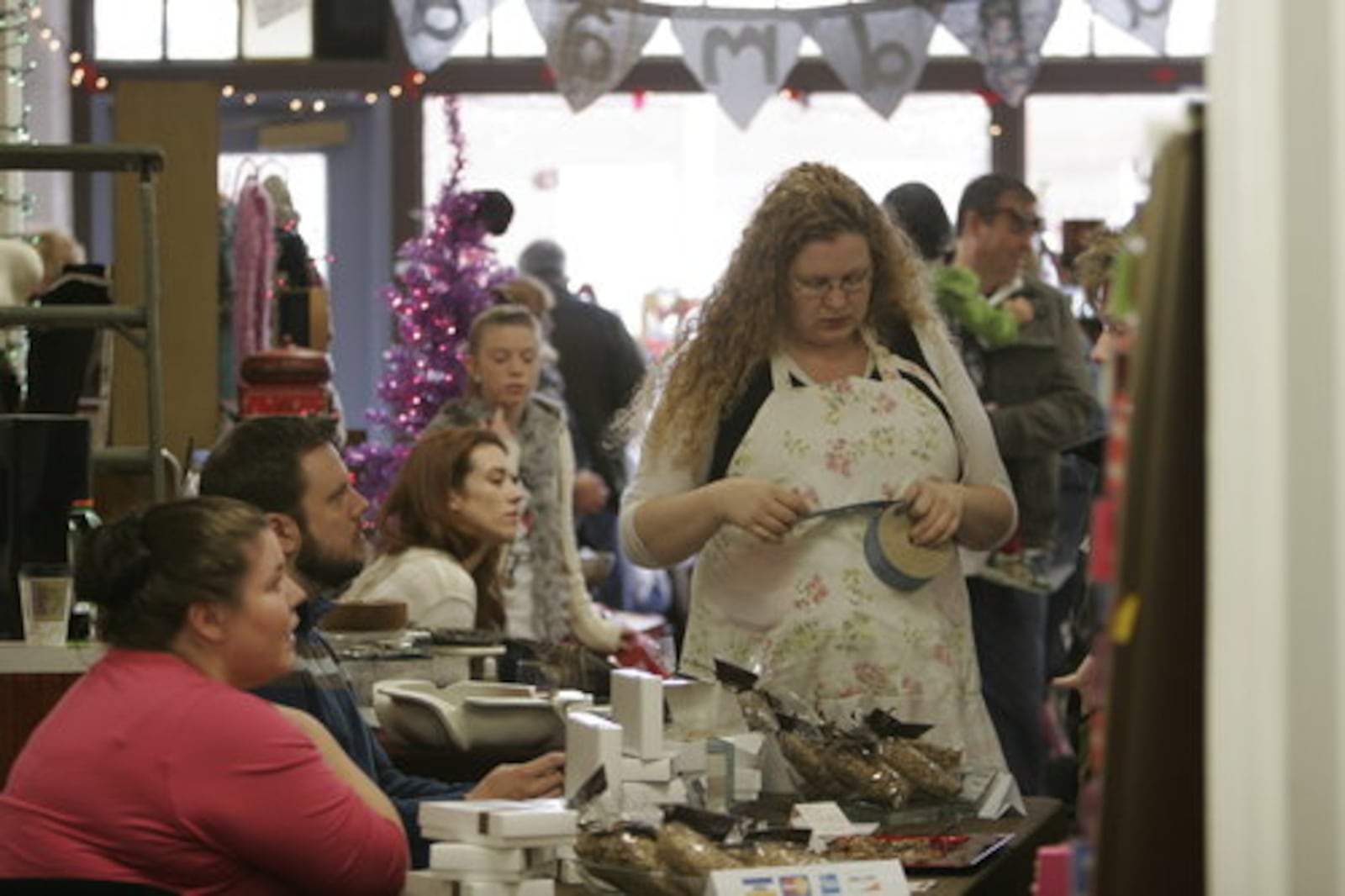 Shoppers looking for handmade, local produced goods flocked to Handmade Holiday Dayton's annual all-local market. The market will be held at Yellow Cab Tavern, 700 E. 4th St., Dayton on Dec. 1 and 2.