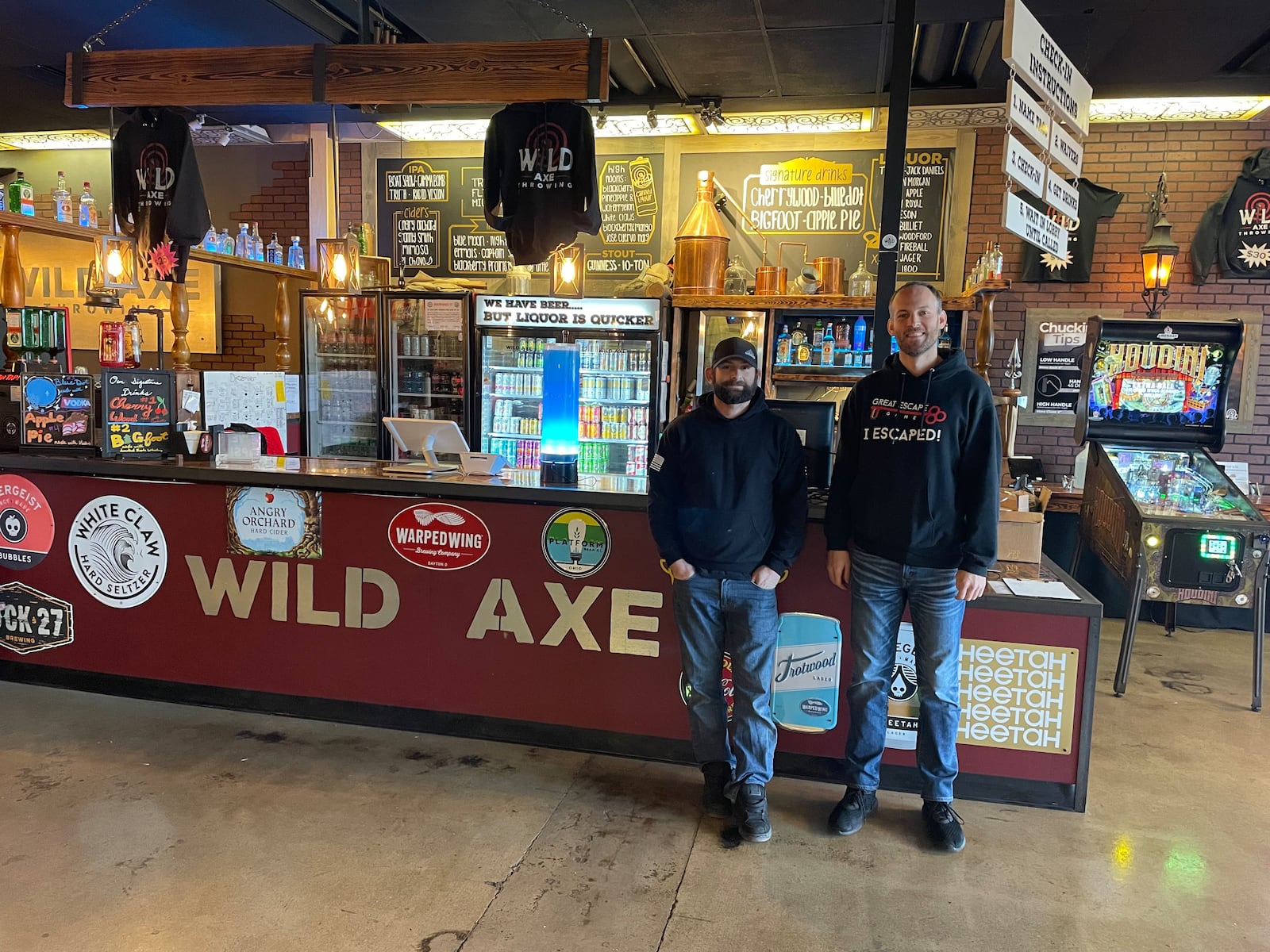 Wild Axe Throwing in Beavercreek is planning to expand this summer into the space next door to open a pinball bar.