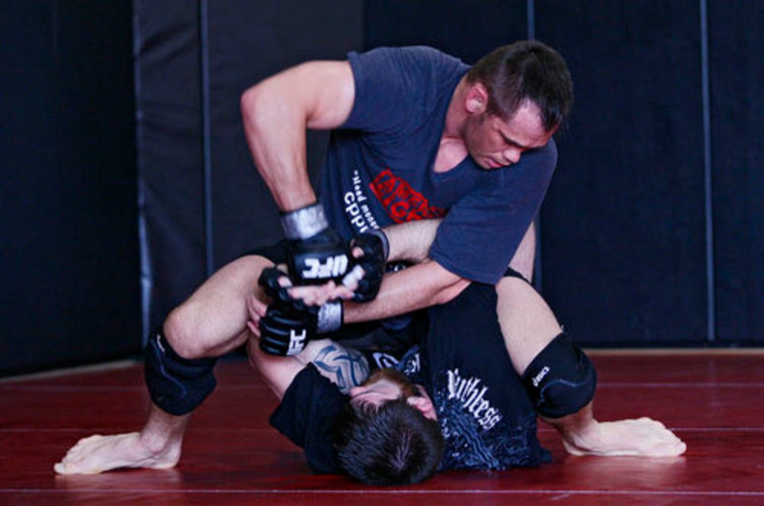 UFC star Rich Franklin trains for fight