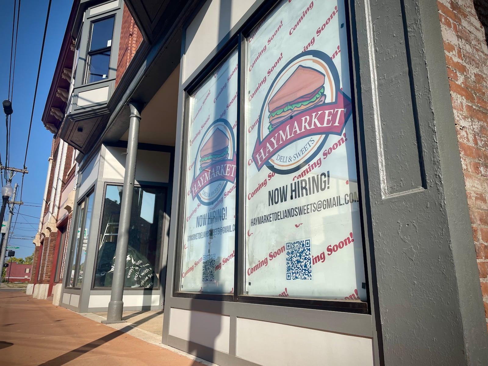 Haymarket Deli & Sweets is expected to open in spring 2025 on West Third Street in Dayton's Wright Dunbar neighborhood. NATALIE JONES/STAFF