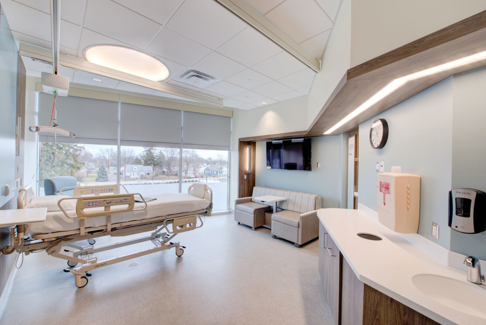 Wayne Healthcare held a ribbon cutting Feb. 24, 2021, on an 85,000-square-foot addition. Pictured is a new inpatient room CONTRIBUTED