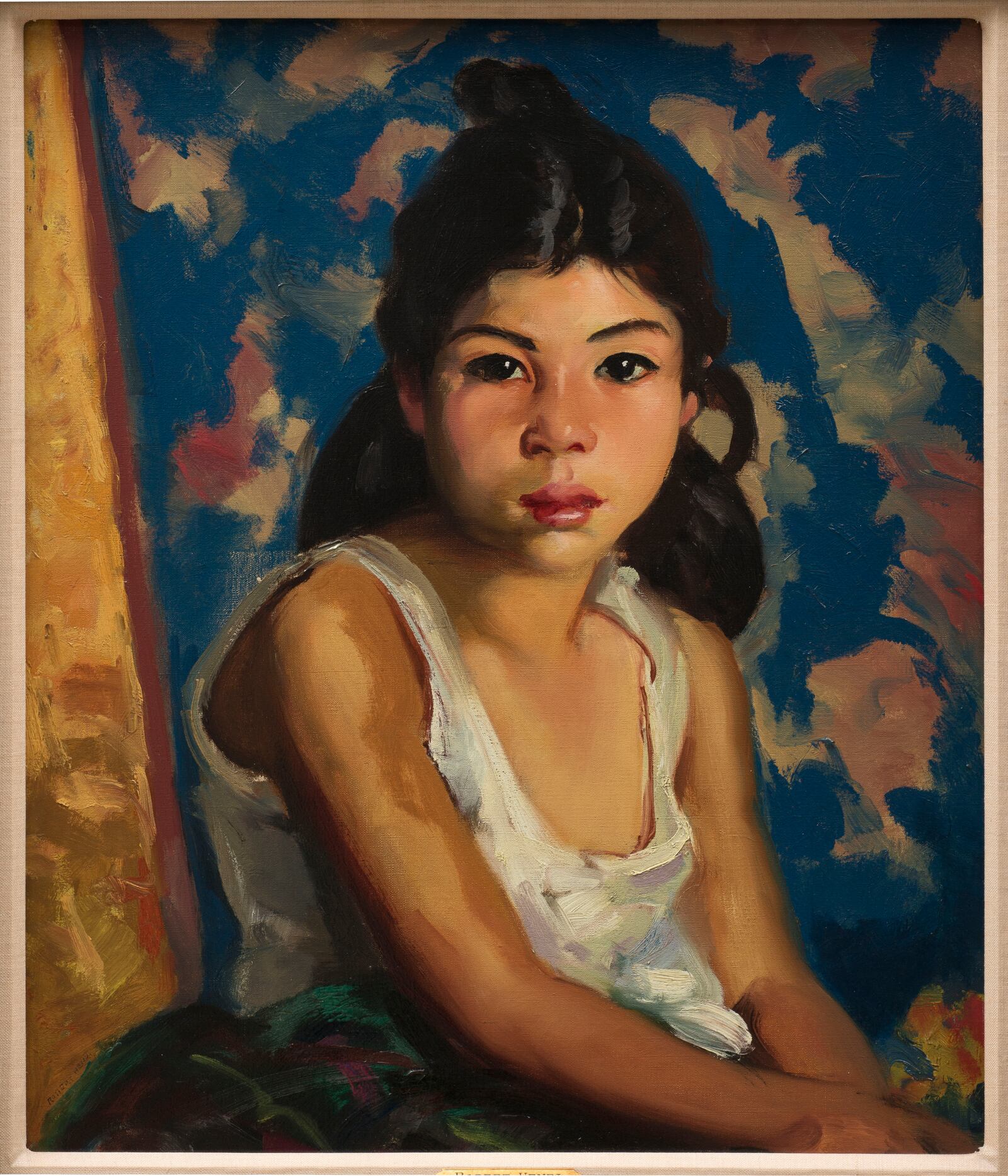 “New Beginnings: An American Story of Romantics and Modernists in the West” features striking portraits of Native American and Hispanic people including "Lucinda'' created in 1917 by Robert Henri. PHOTO COURTESY THE TIA COLLECTION