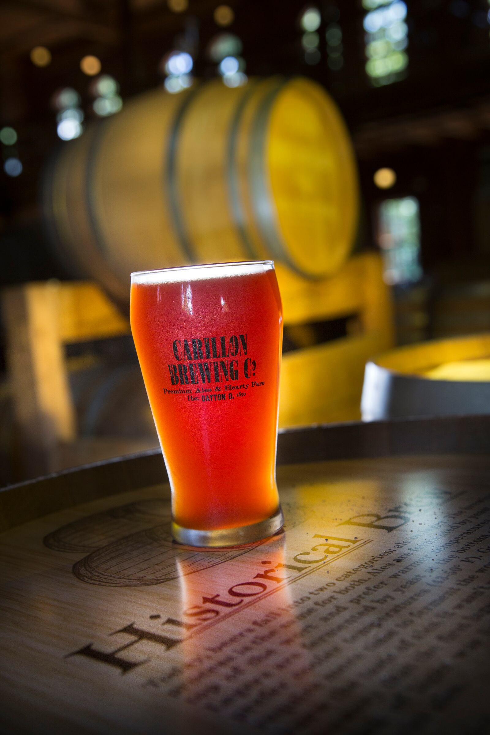 Carillon Brewing Company is part working brewery, part museum. It re-creates the experience of a visitor to a mid-19th-century Dayton brewery, when the practice flourished here. Carillon's Coriander Ale, like all of its brews, is a re-creation of a historical recipe that came from an 1831 Cincinnati commercial brewing book. PHOTO CONTRIBUTED BY JIM WITMER