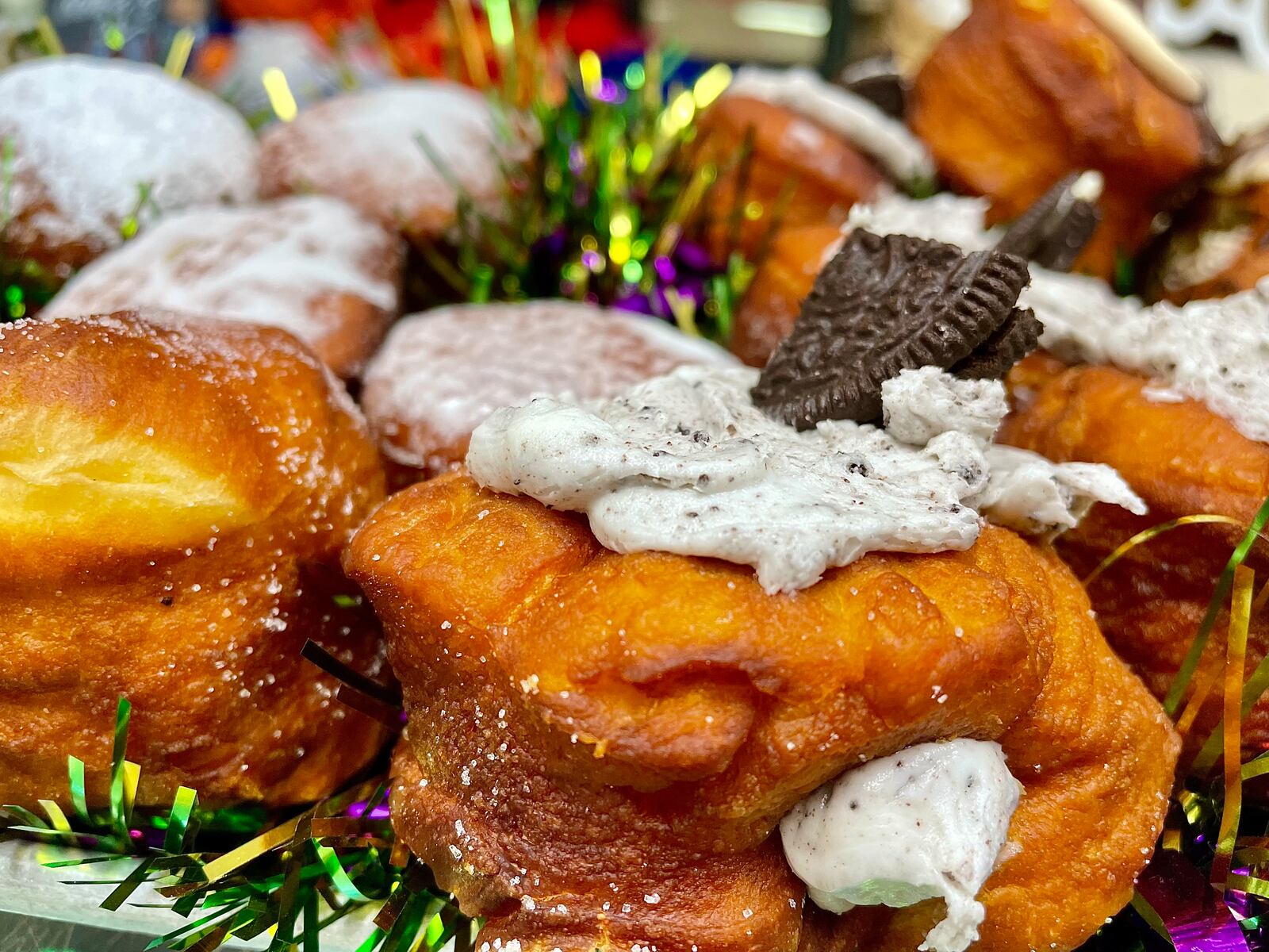 Ashley’s Pastry Shop, located at 21 Park Ave. in Oakwood, has a variety of paczki, pronounced “punch-key,” a Fat Tuesday treat that originated in Poland. NATALIE JONES/STAFF