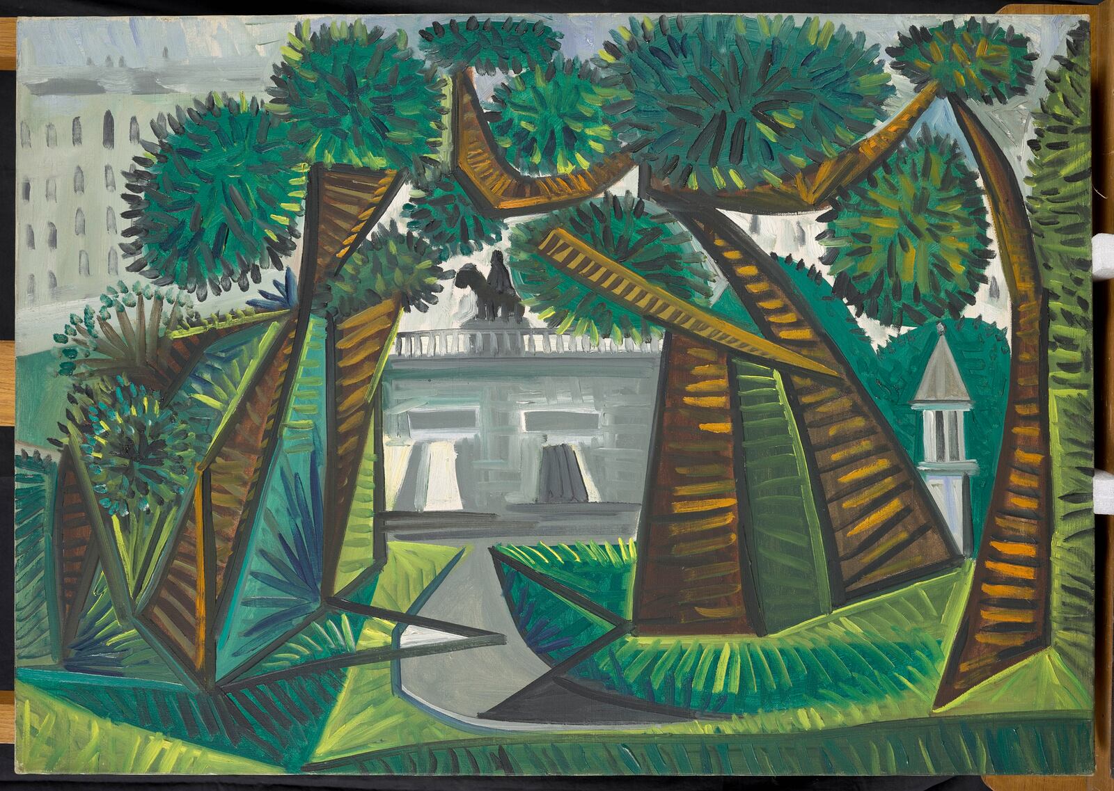 Pablo Picasso (Spanish, 1881–1973), The Vert-Galant, 1943, oil on canvas, 18 1/8 x 21 5/8 in. (46 x 54.9 cm), Musée de la Ville de Paris, Musée Carnavalet, on deposit from Musée Picasso, Paris, MP190, ©RMN-Grand Palais / Art Resource, NY, photo: Adrien Didierjean, © 2023 Estate of Pablo Picasso / Artists Rights Society (ARS), New York