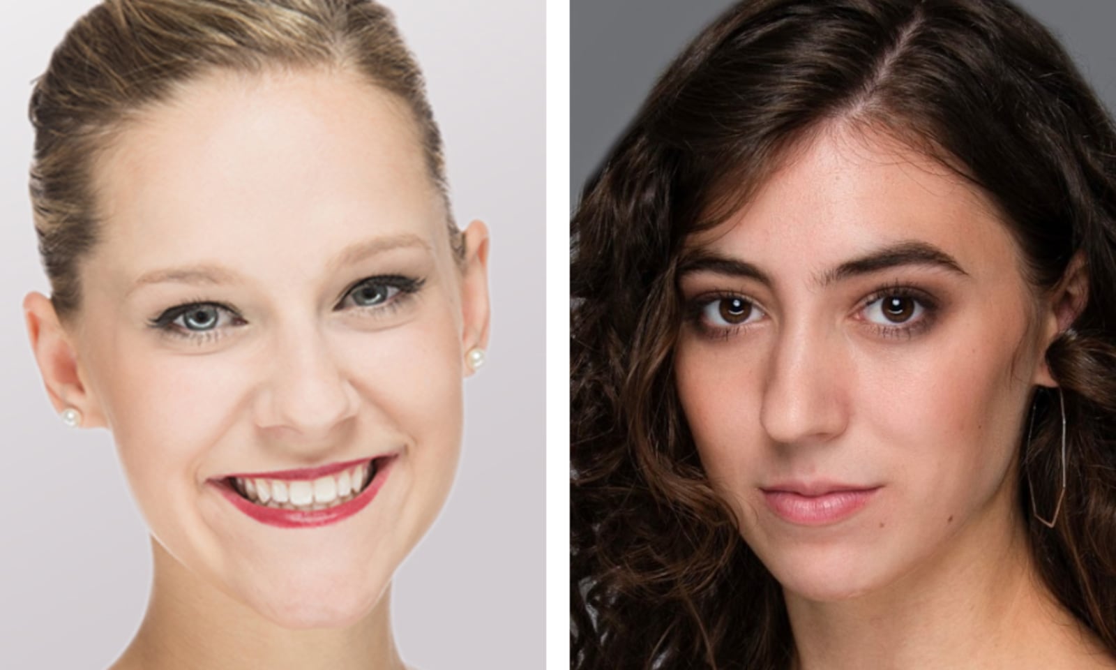 Claire Bergman, left, portrays the White Swan in the Dayton ballet's "Swan Lake," and Belle Urben, right portrays the Black Swan. CONTRIBUTED