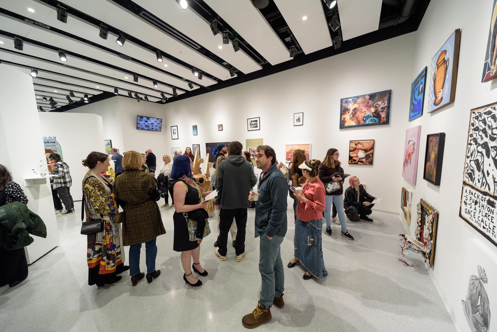 A soft opening of the University of Dayton’s new Roger Glass Center for the Arts was conducted Saturday, Jan. 27, 2024. TOM GILLIAM/CONTRIBUTING PHOTOGRAPHER