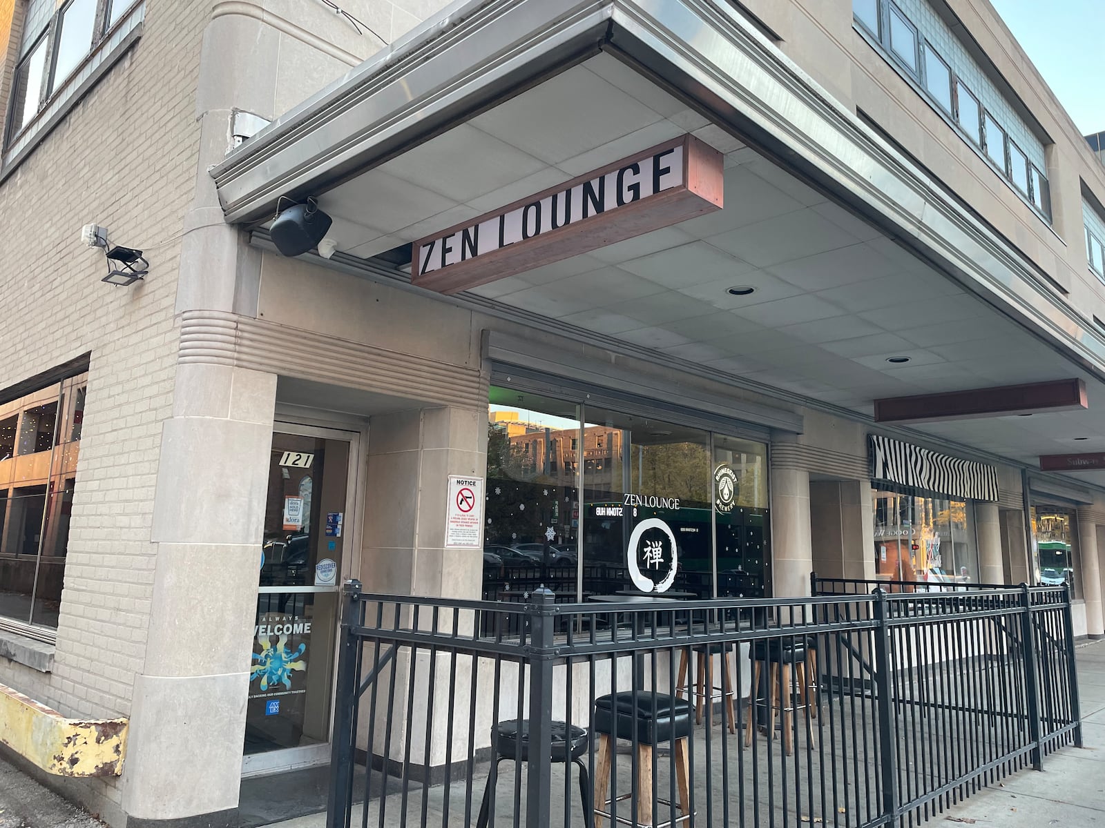 Zen Lounge, located at 121 N. Ludlow St. in downtown Dayton next to the Arts Garage for the Schuster Center, closed its doors on Friday, Oct. 20, according to a post on the lounge’s Facebook page. NATALIE JONES/STAFF