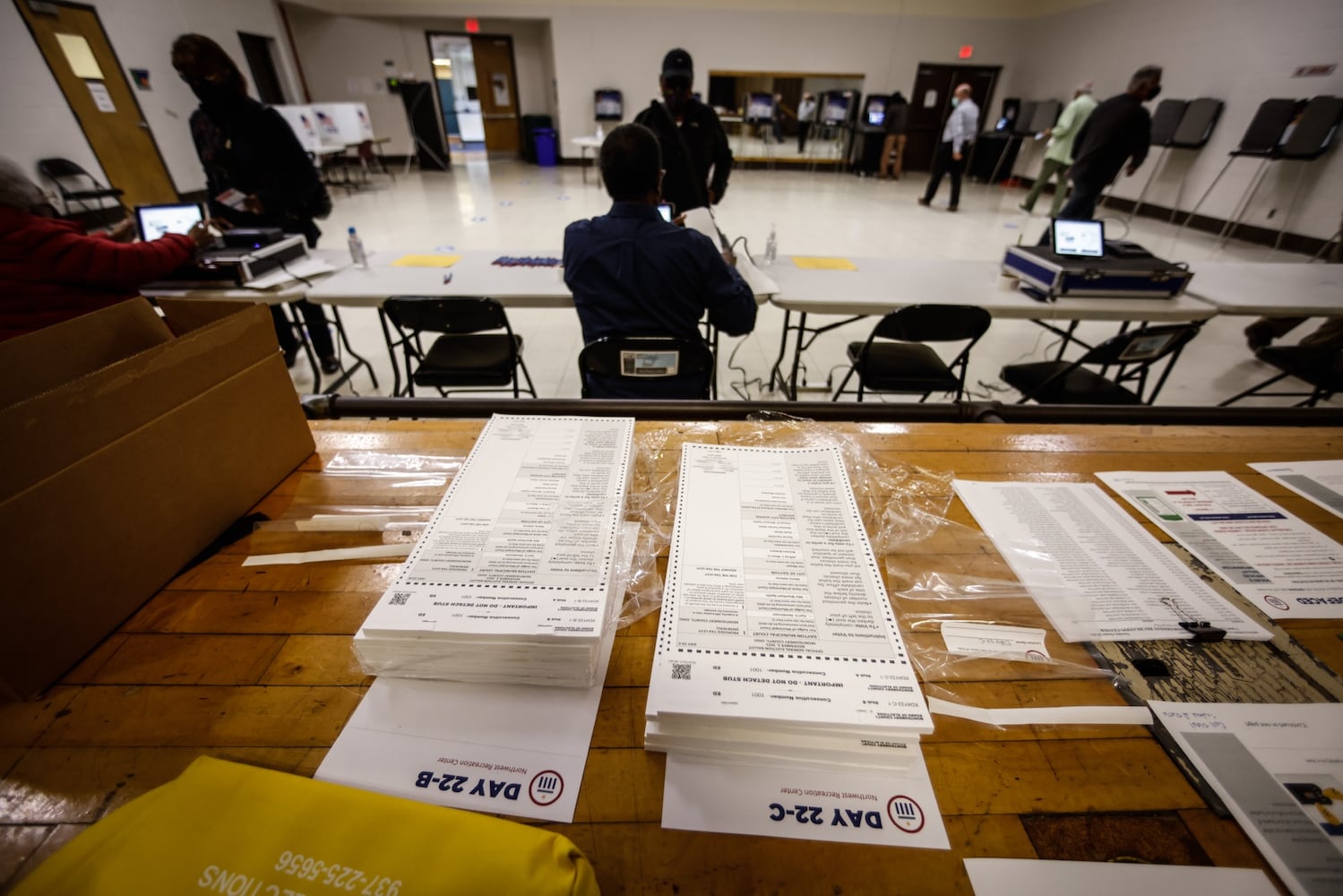 Dayton voters at Northwest Recreation Center