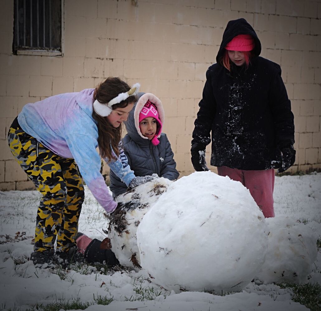 first snowman on of the year