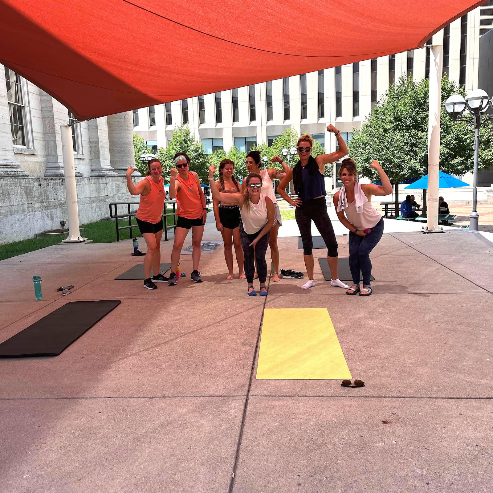 Space Three instructors took it outside to Courthouse Square for free classes over the summer. CONTRIBUTED