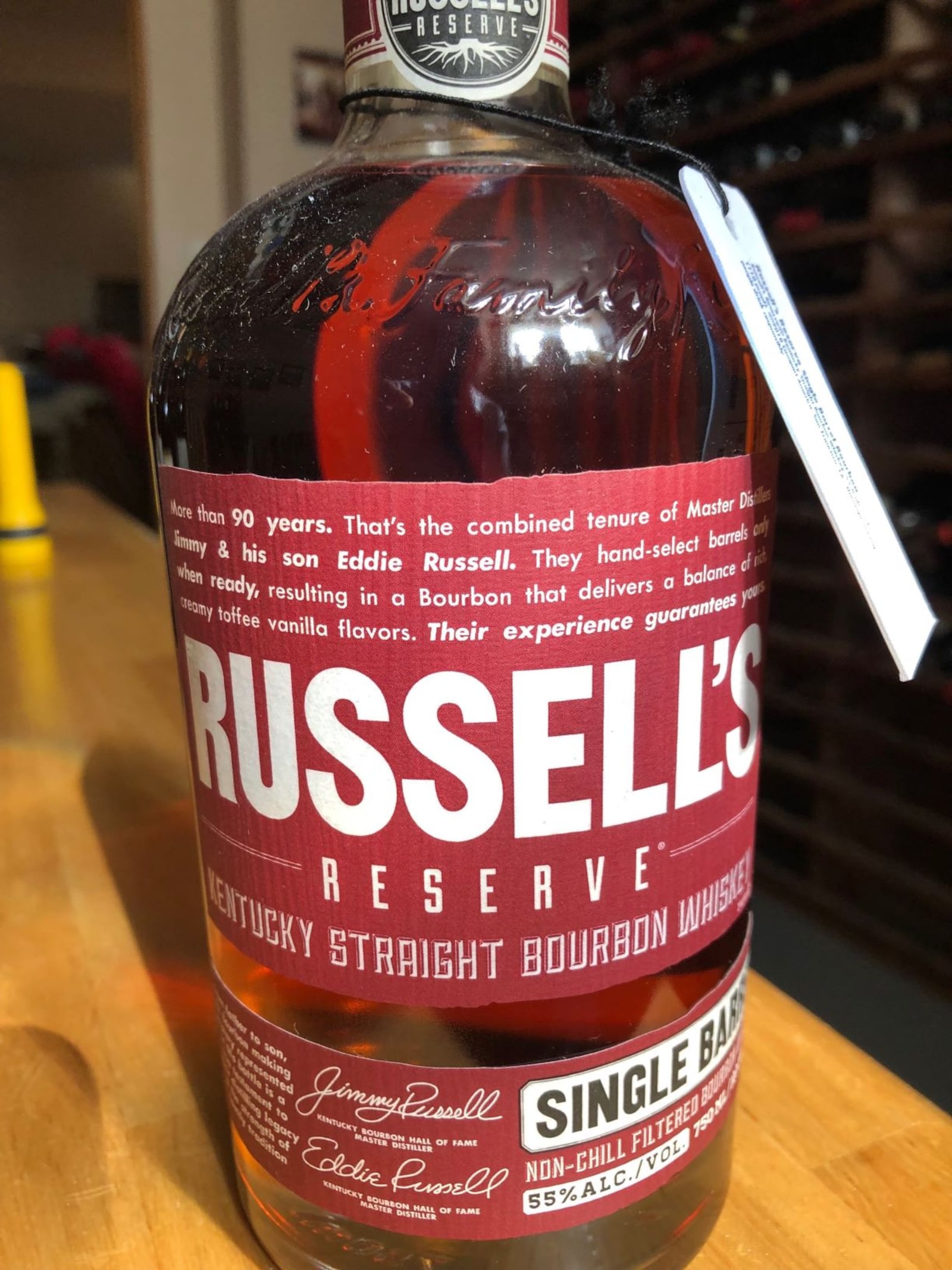 A special release of Russell's Reserve Single-Barrel bourbon will go on sale Friday morning, June 14 at Fine Wine & True Spirits in Sugarcreek Twp.