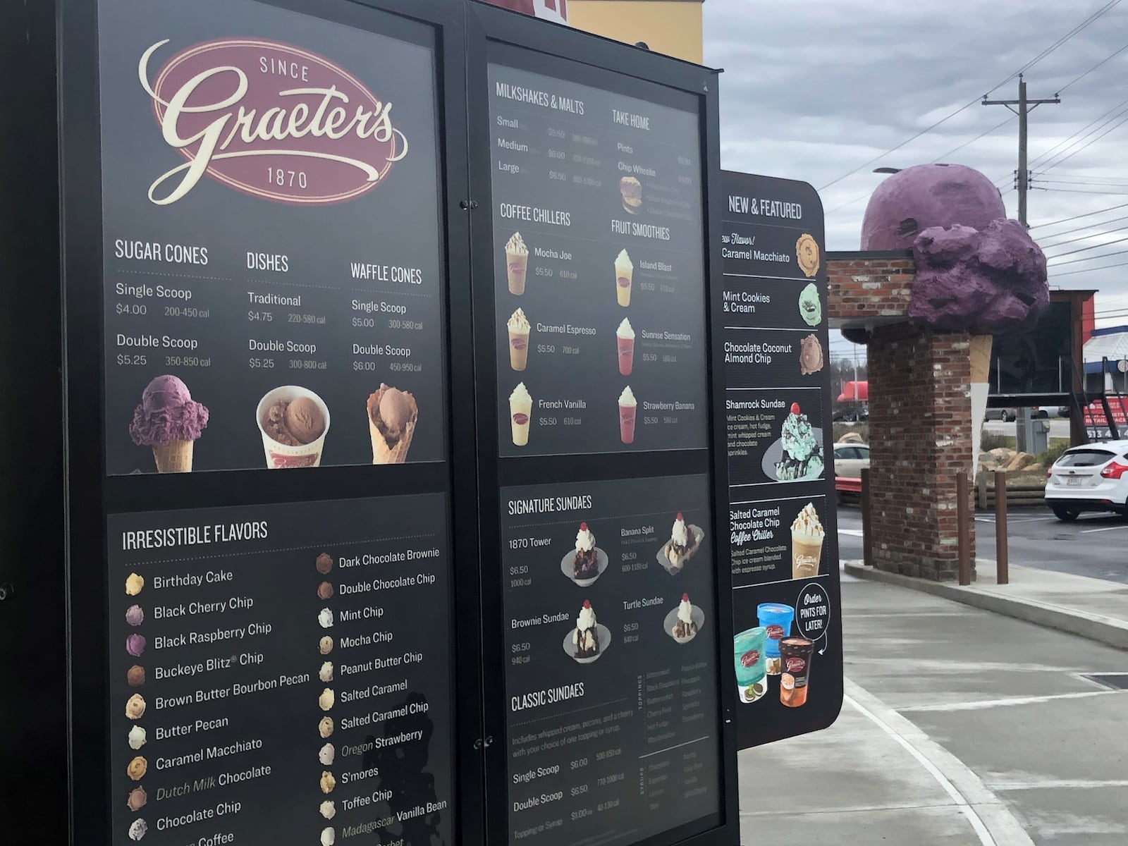 The Graeter's Ice Cream drive-through at Jungle Jim's in Fairfield has opened and the inside is expected to open soon, according to officials. RICK McCRABB/STAFF