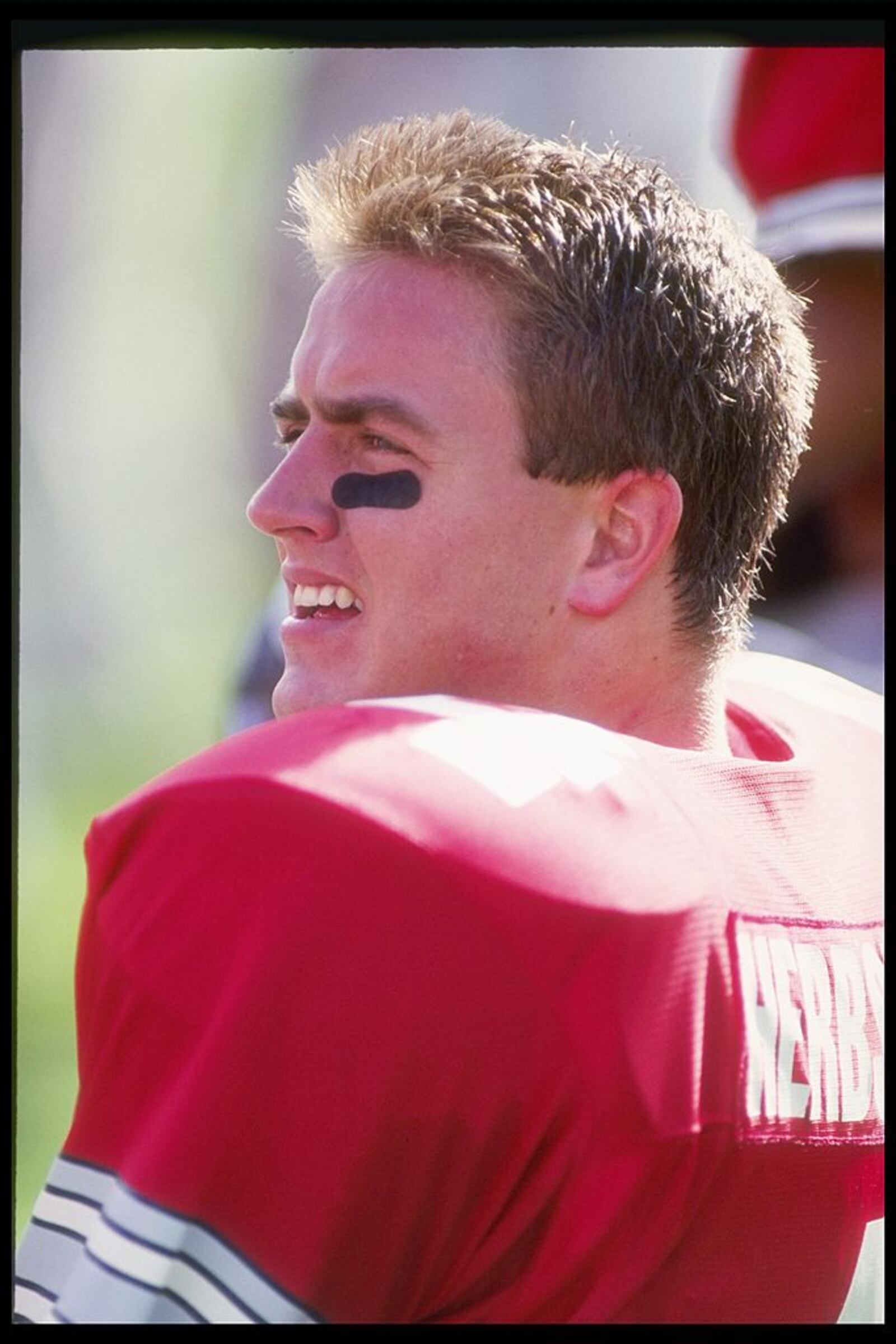 1 Jan 1993:  Quarterback Kirk Herbsteit of the Ohio State Buckeyes stands on the field during the Citrus Bowl against the Georgia Bulldogs at the Citrus Bowl in Orlando, Florida.  Georgia won the game 21-14. Mandatory Credit: Scott Halleran  /Allsport