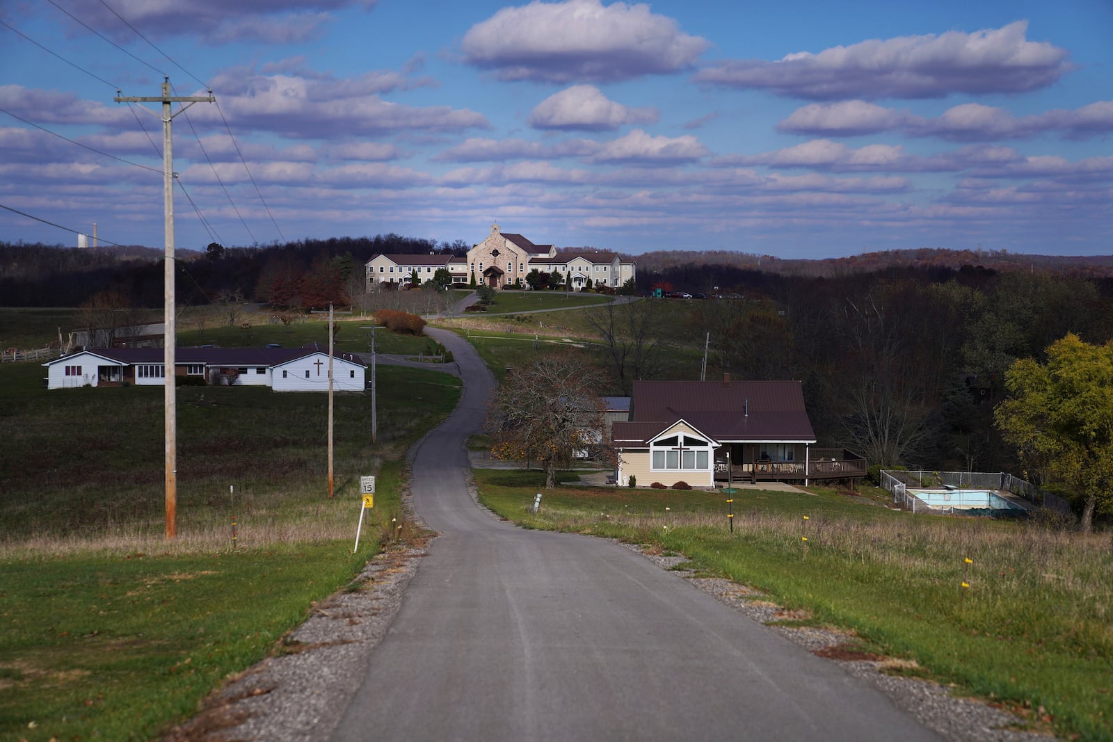 The motherhouse of the Franciscan Sisters T.O.R., of Penance of the Sorrowful Mother, in Toronto, Ohio, Thursday, Nov. 7, 2024. (AP Photo/Jessie Wardarski)