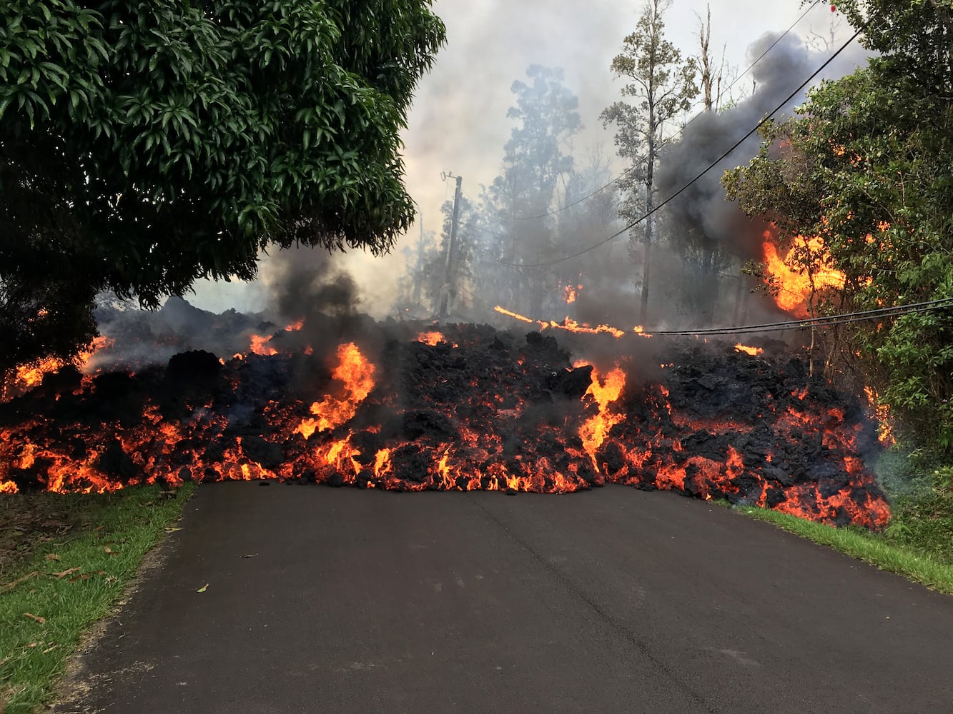 Photos: Hawaii volcano erupts