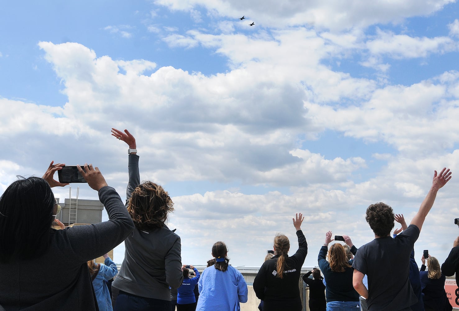 PHOTOS: Ohio National Guard performs flyby to honor healthcare workers