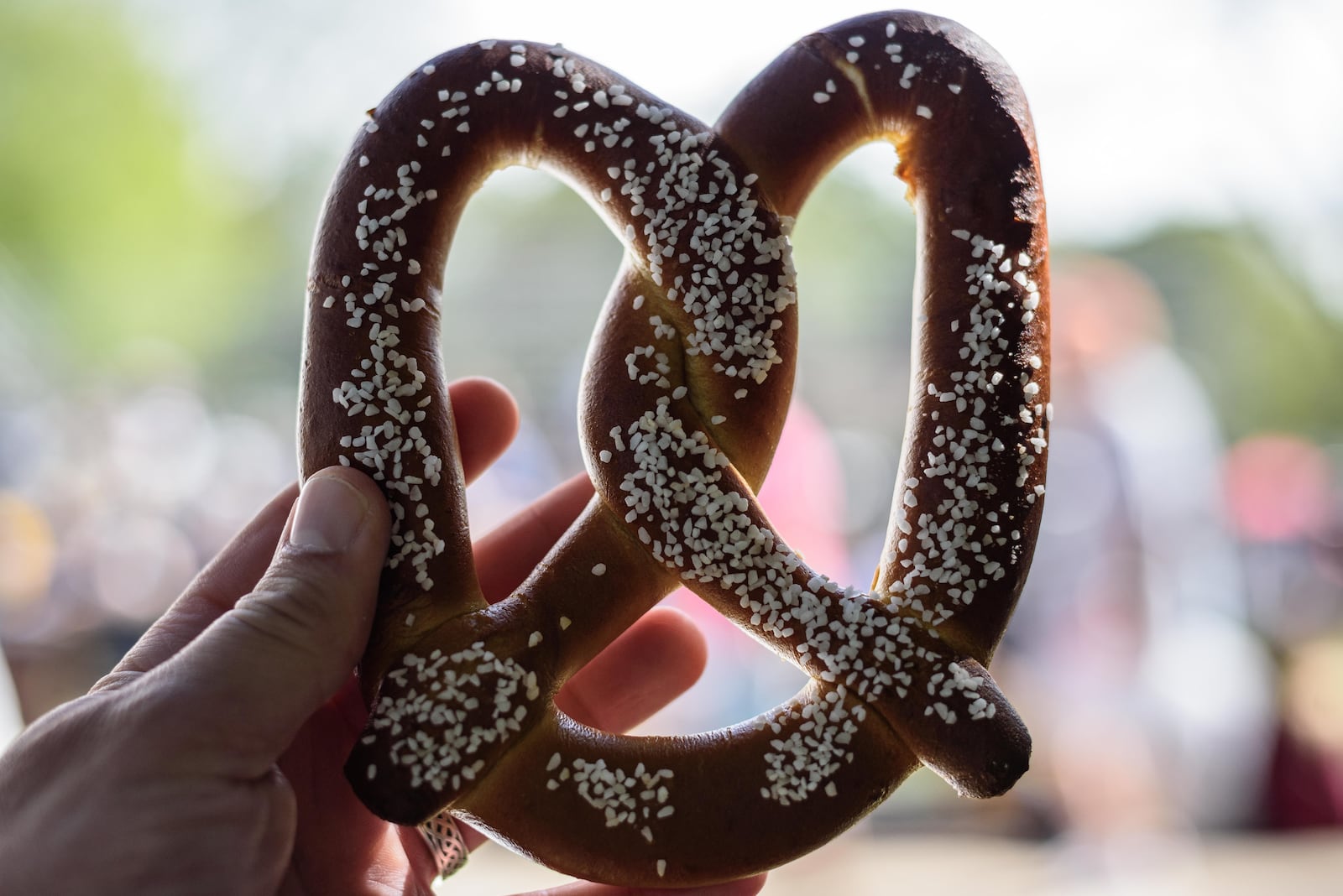 This year's Germantown Pretzel Festival took place from Saturday, Sept. 22 to Sunday Sept. 23. The family-friendly festival in downtown Germantown served up gourmet treats like pretzels stuffed with jalapeno cheese, pizza-flavored pretzels and pretzel buns for sandwiches. TOM GILLIAM / STAFF PHOTO