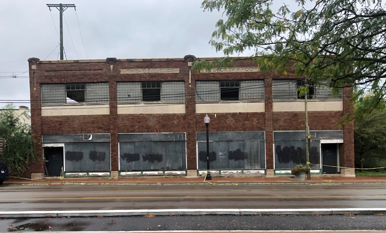 The Gem City Ice Cream Co. building, the site of the Wright brothers' first bike shop, at 1005 W. Third St. The city of Dayton wants to demolish the property, which officials say is a nuisance. CORNELIUS FROLIK / STAFF