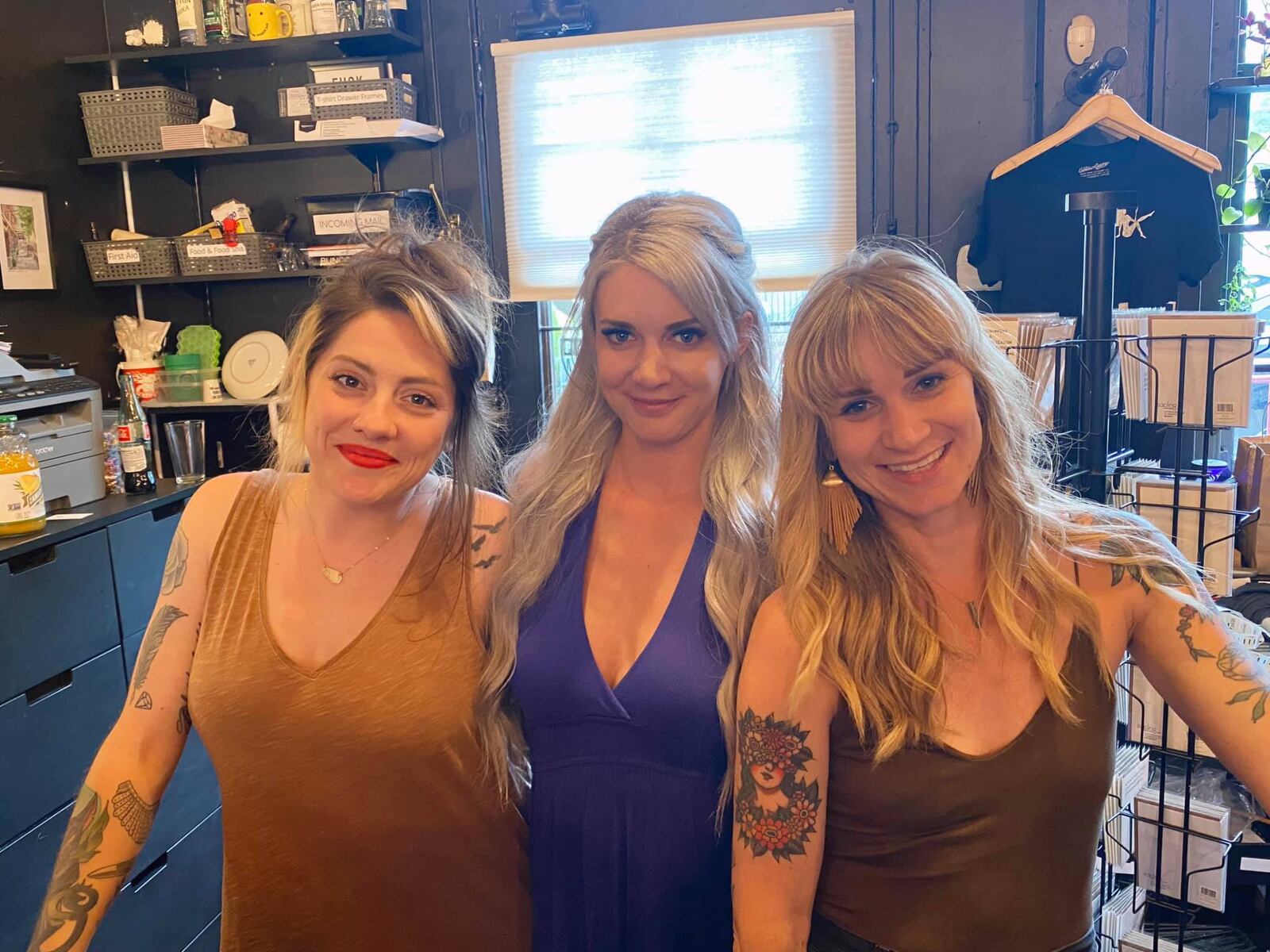 These are the owners of Heart Mercantile, a boutique specialty gift shop in the Oregon District, from left to right: Kait Gilcher, Brittany Smith and Carly Short.